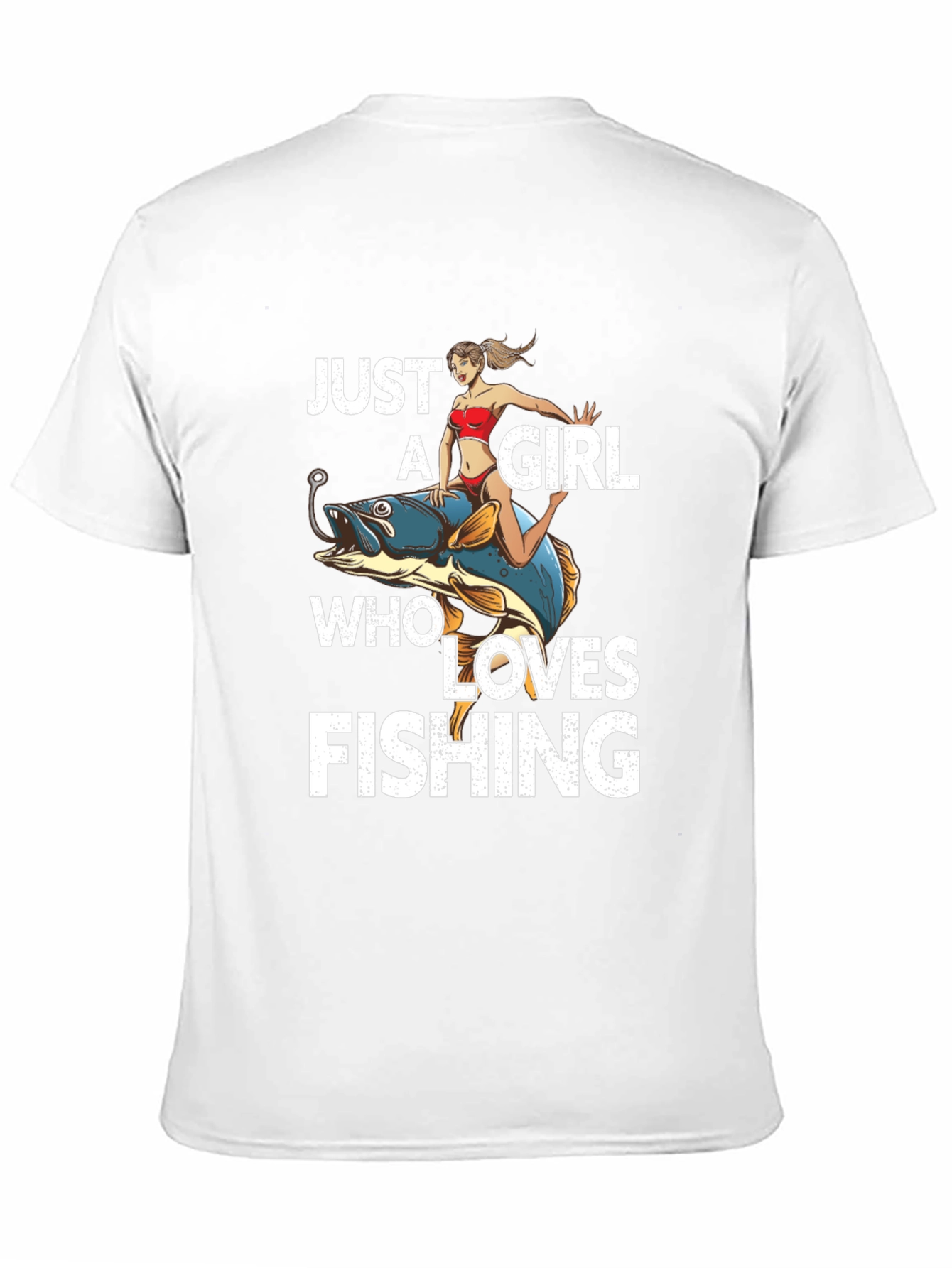 Fishing Girl Graphic T-Shirt
