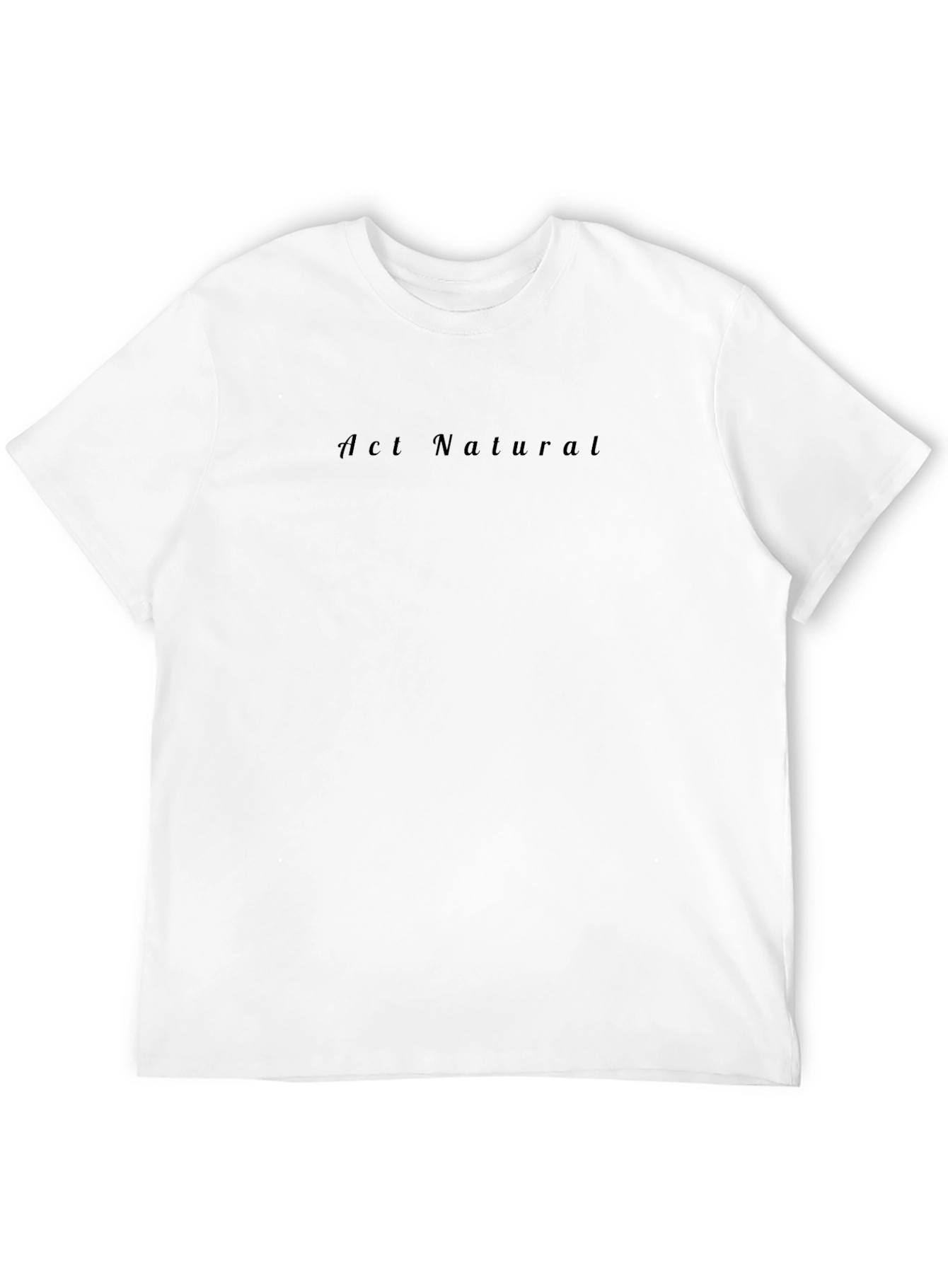 Act Natural Black Crew Neck Tee