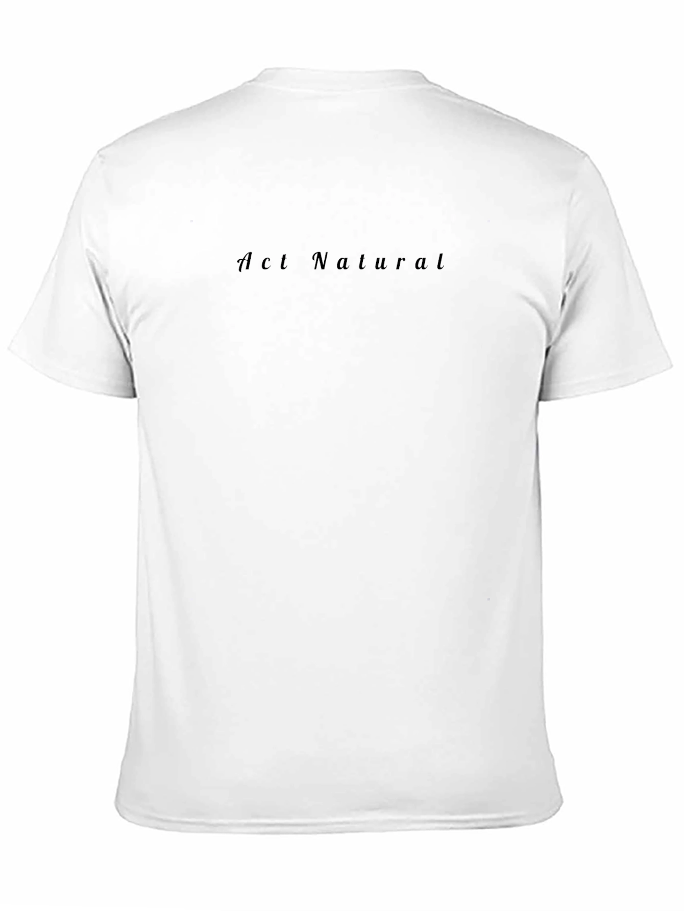 Act Natural Black Crew Neck Tee