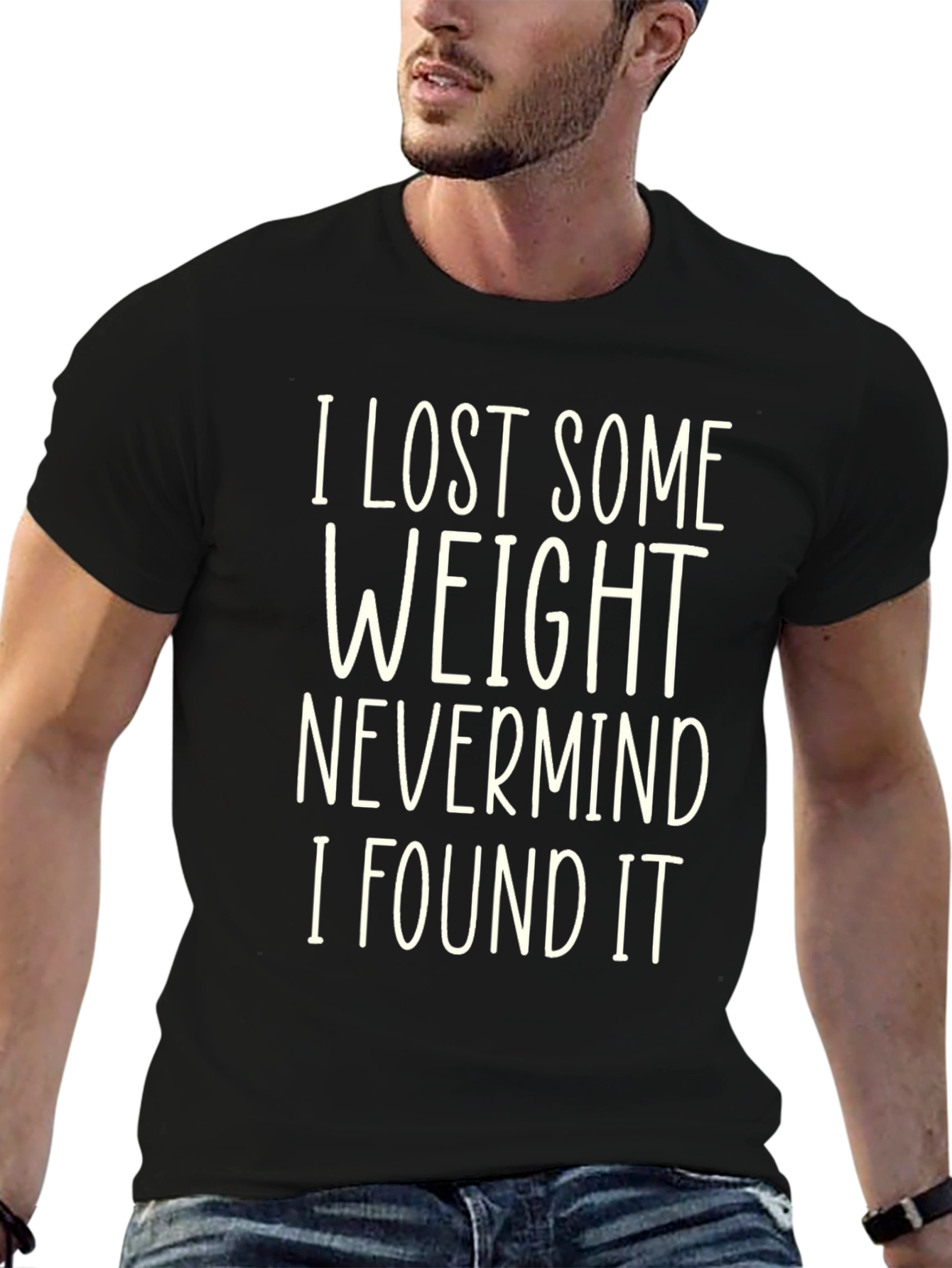 Funny Weight Loss Humor Black T-Shirt