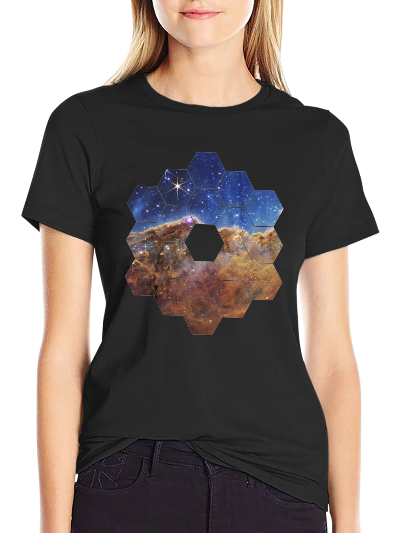 Galaxy Hexagon T-Shirt - Stylish and Unique Design