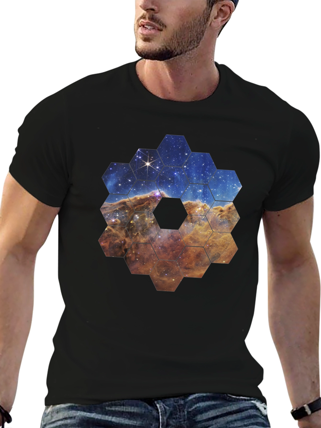 Galaxy Hexagon T-Shirt - Stylish and Unique Design
