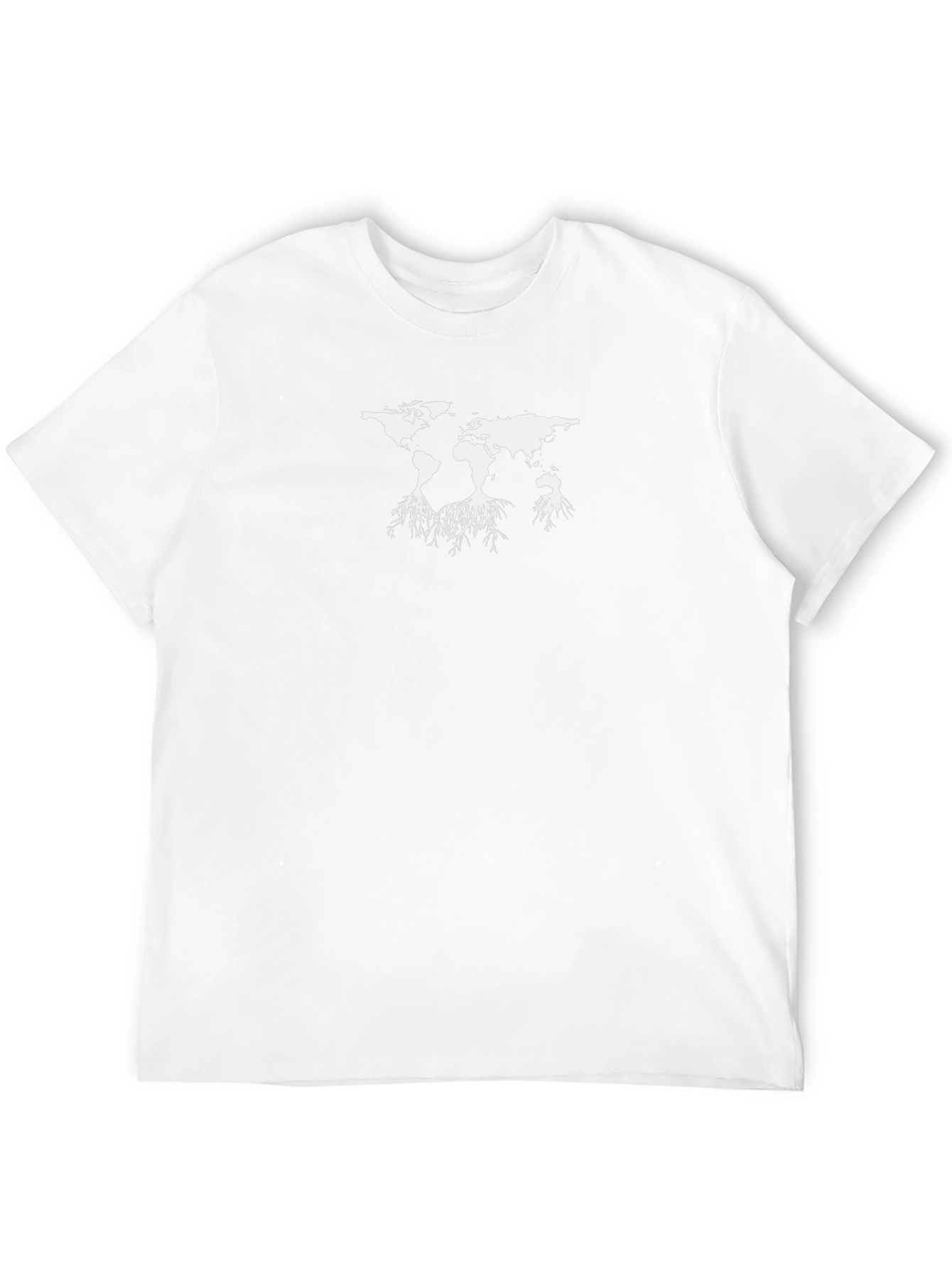 World Roots Graphic Tee - Black Cotton T-Shirt