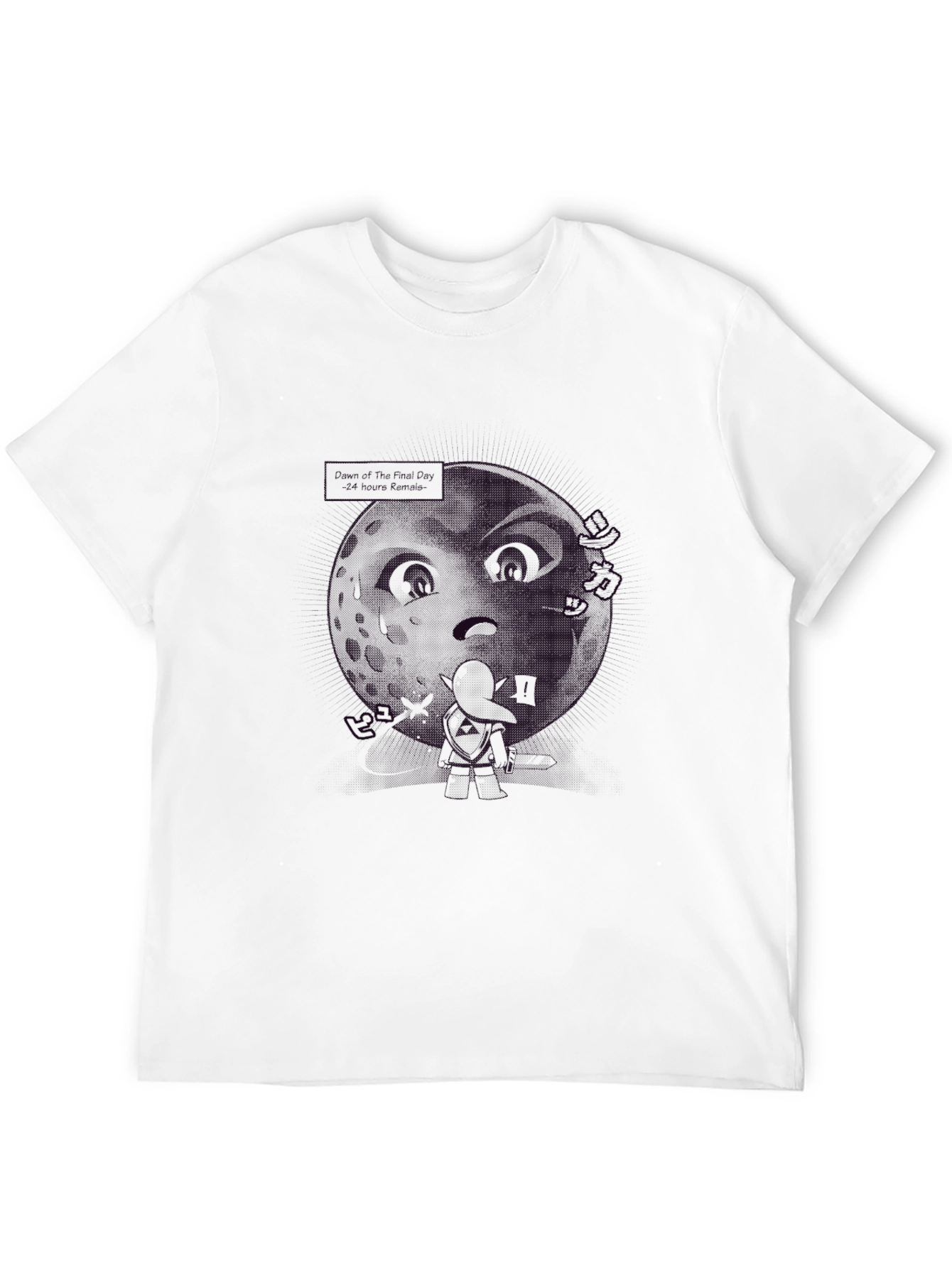 Graphic Print Mens Black T-Shirt