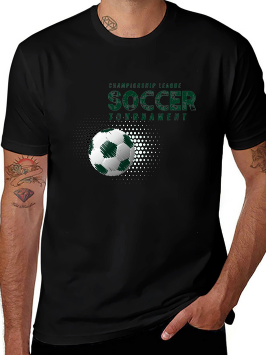 Soccer Tournament Graphic Tee - Black