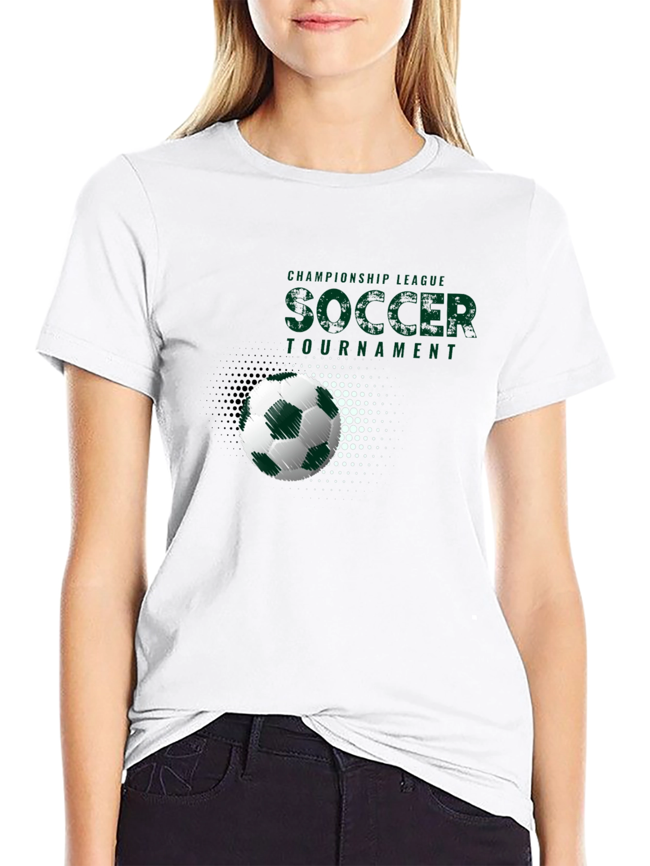 Soccer Tournament Graphic Tee - Black
