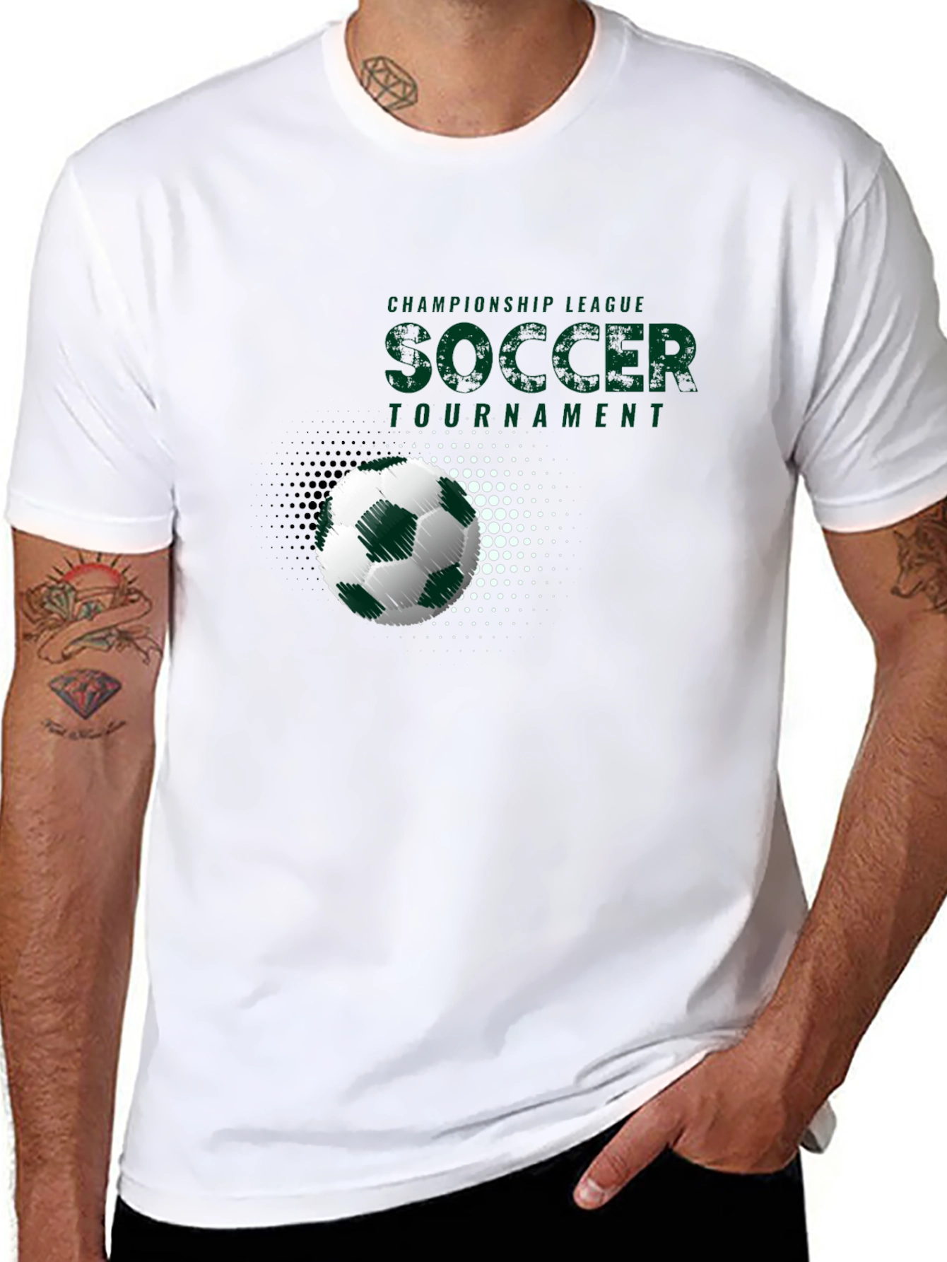 Soccer Tournament Graphic Tee - Black