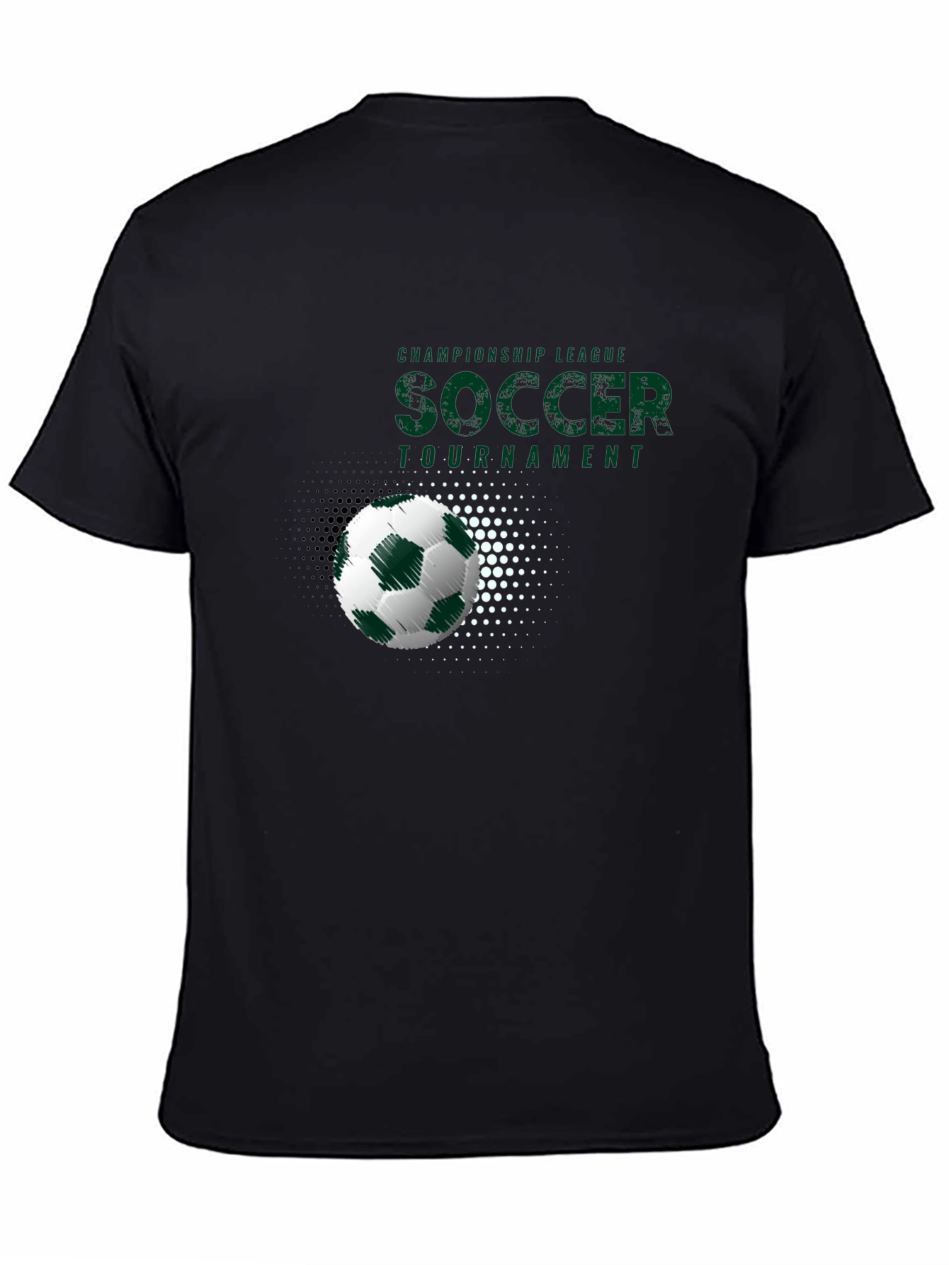 Soccer Tournament Graphic Tee - Black