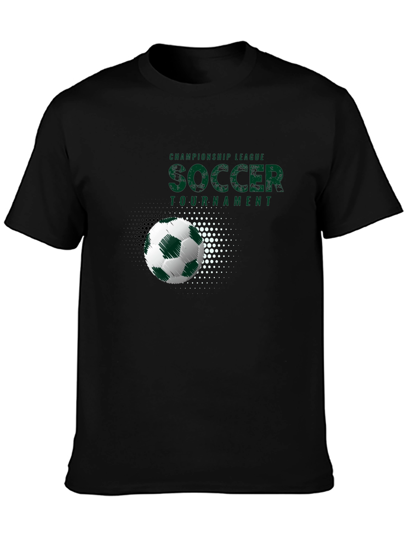 Soccer Tournament Graphic Tee - Black