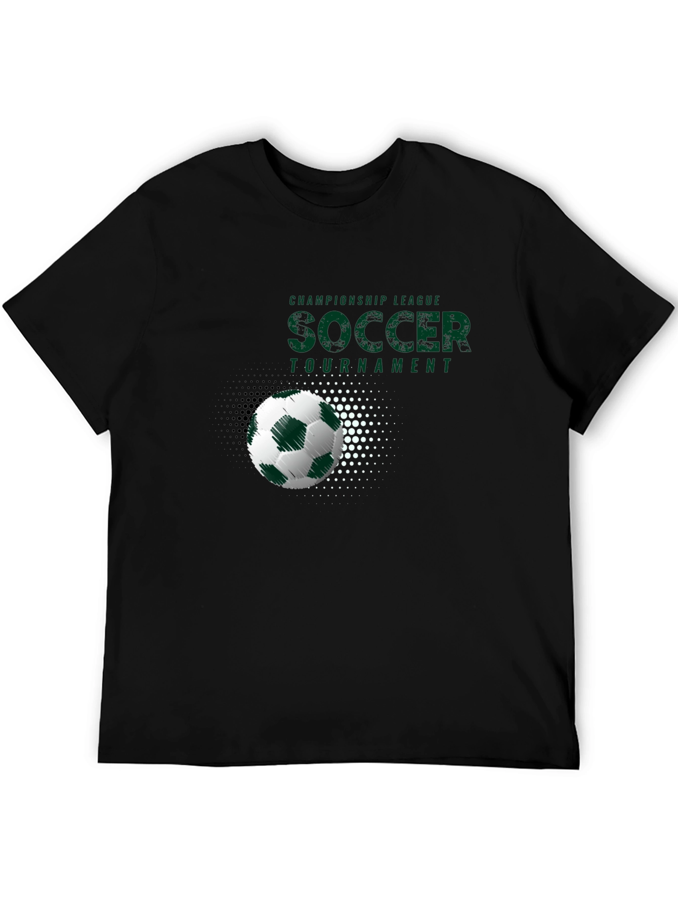 Soccer Tournament Graphic Tee - Black