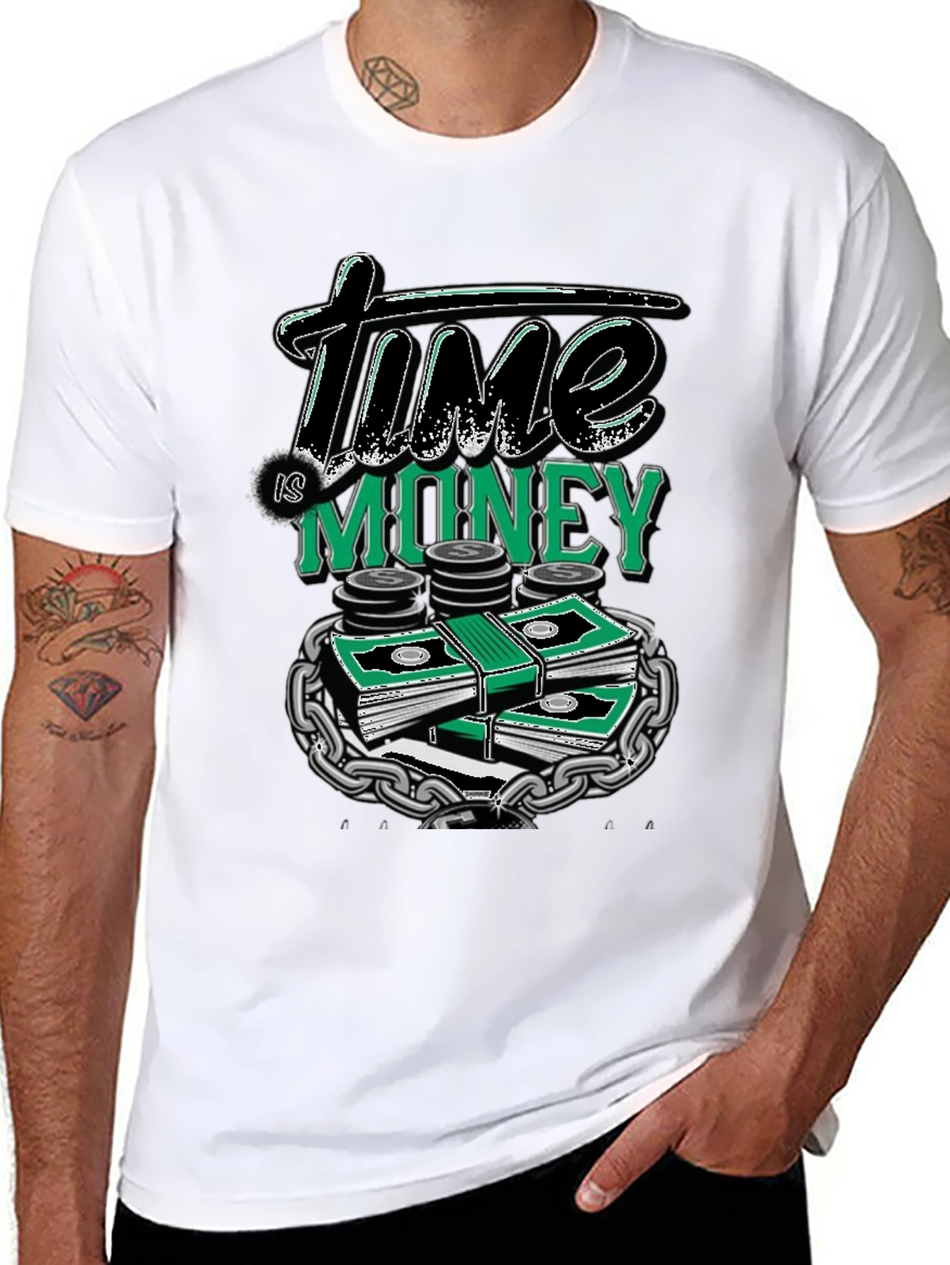 Time is Money Graphic T-Shirt