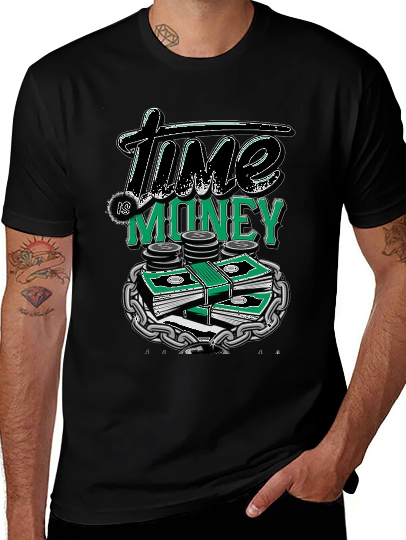 Time is Money Graphic T-Shirt