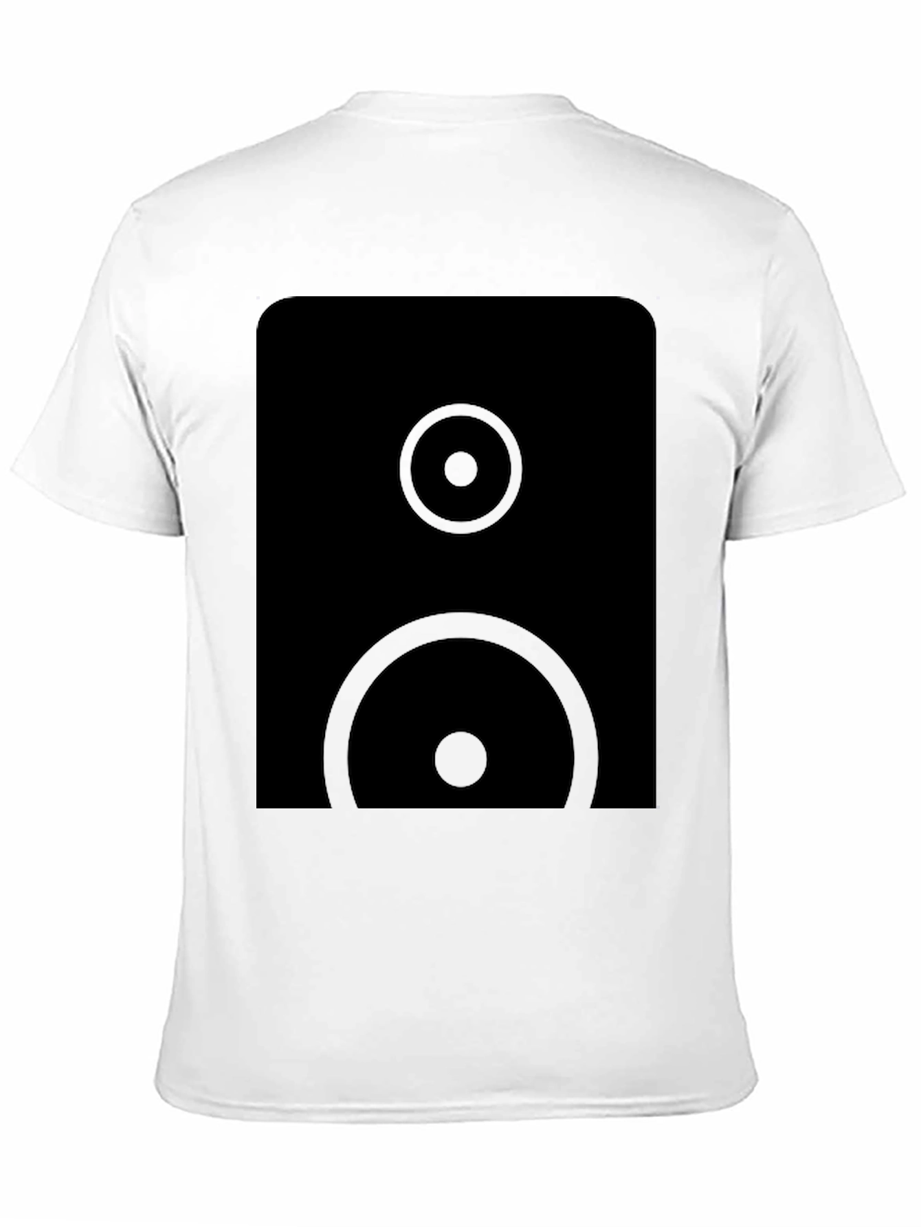 Modern Speaker Graphic Black T-Shirt