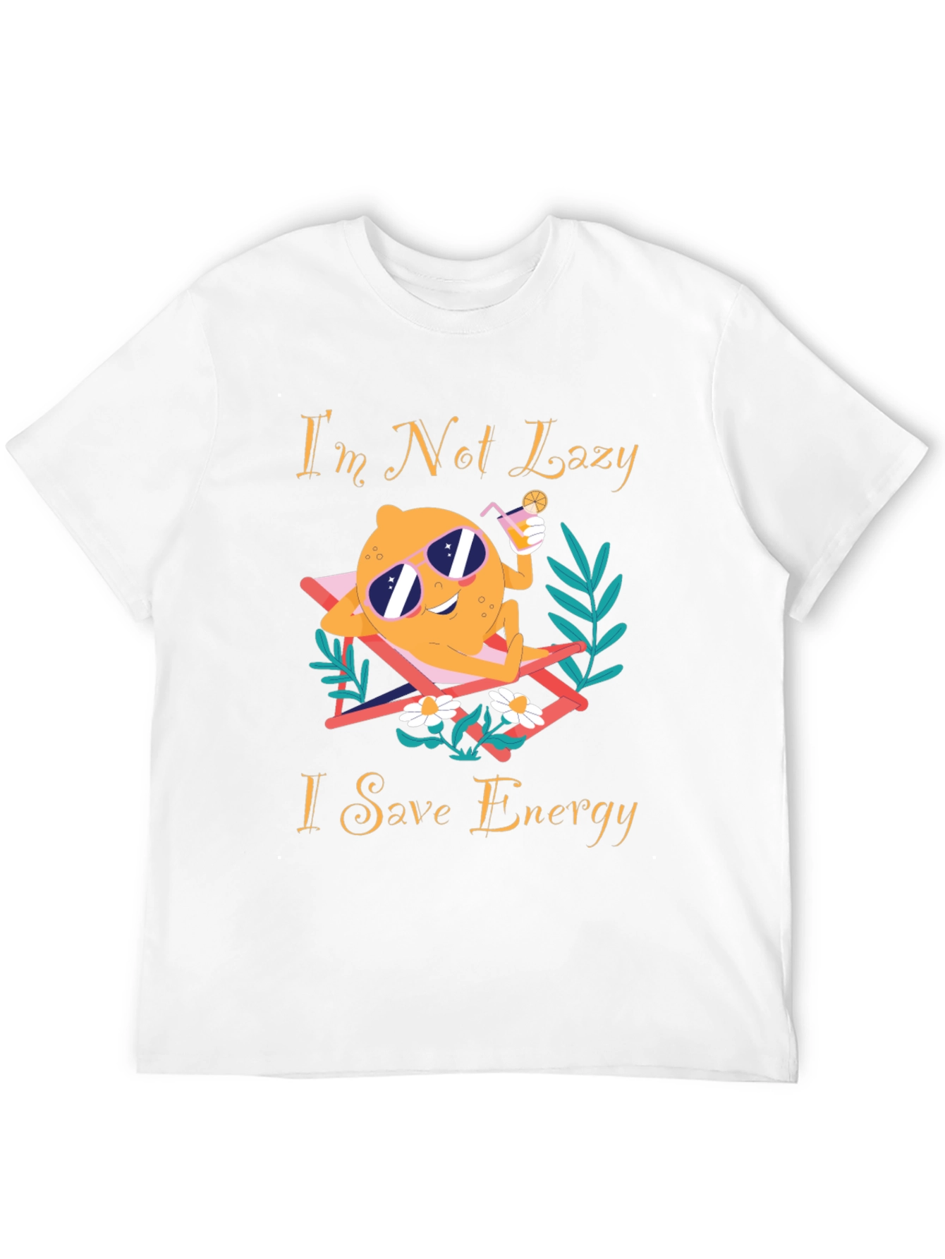 Im Not Lazy I Save Energy Graphic T-Shirt