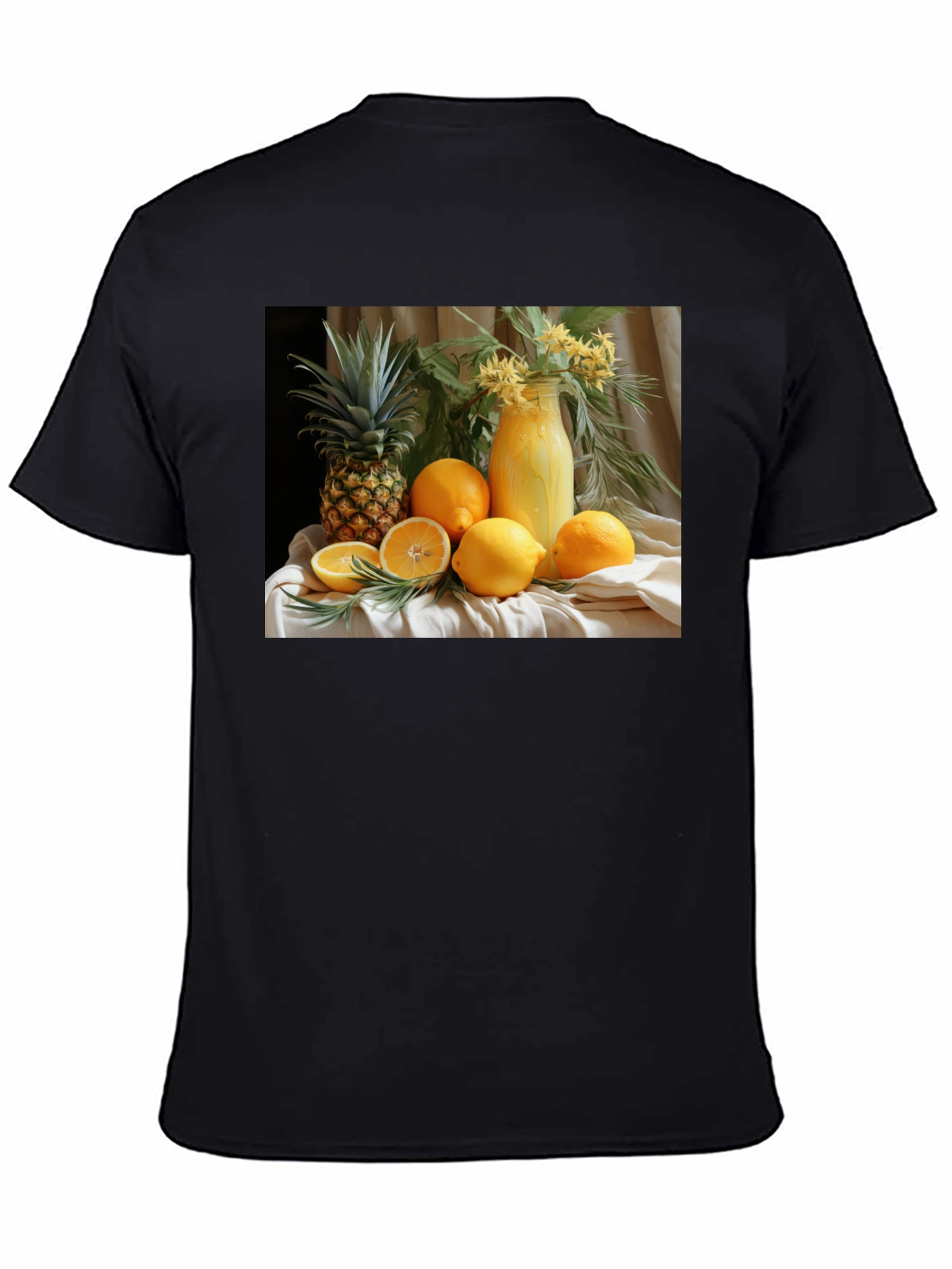 Fruit Still Life Graphic Tee - Trendy Casual Shirt