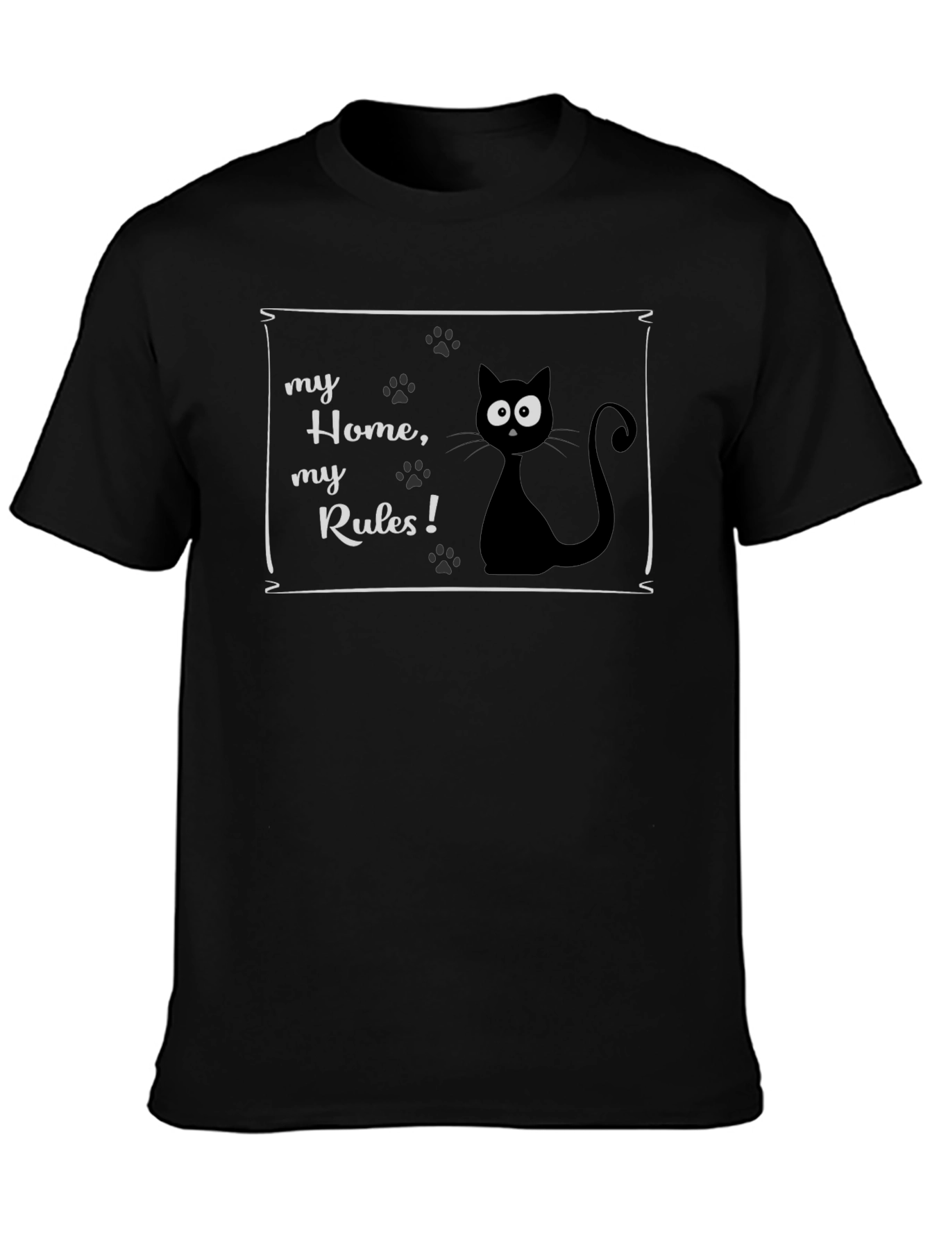 My Home My Rules Cat T-Shirt