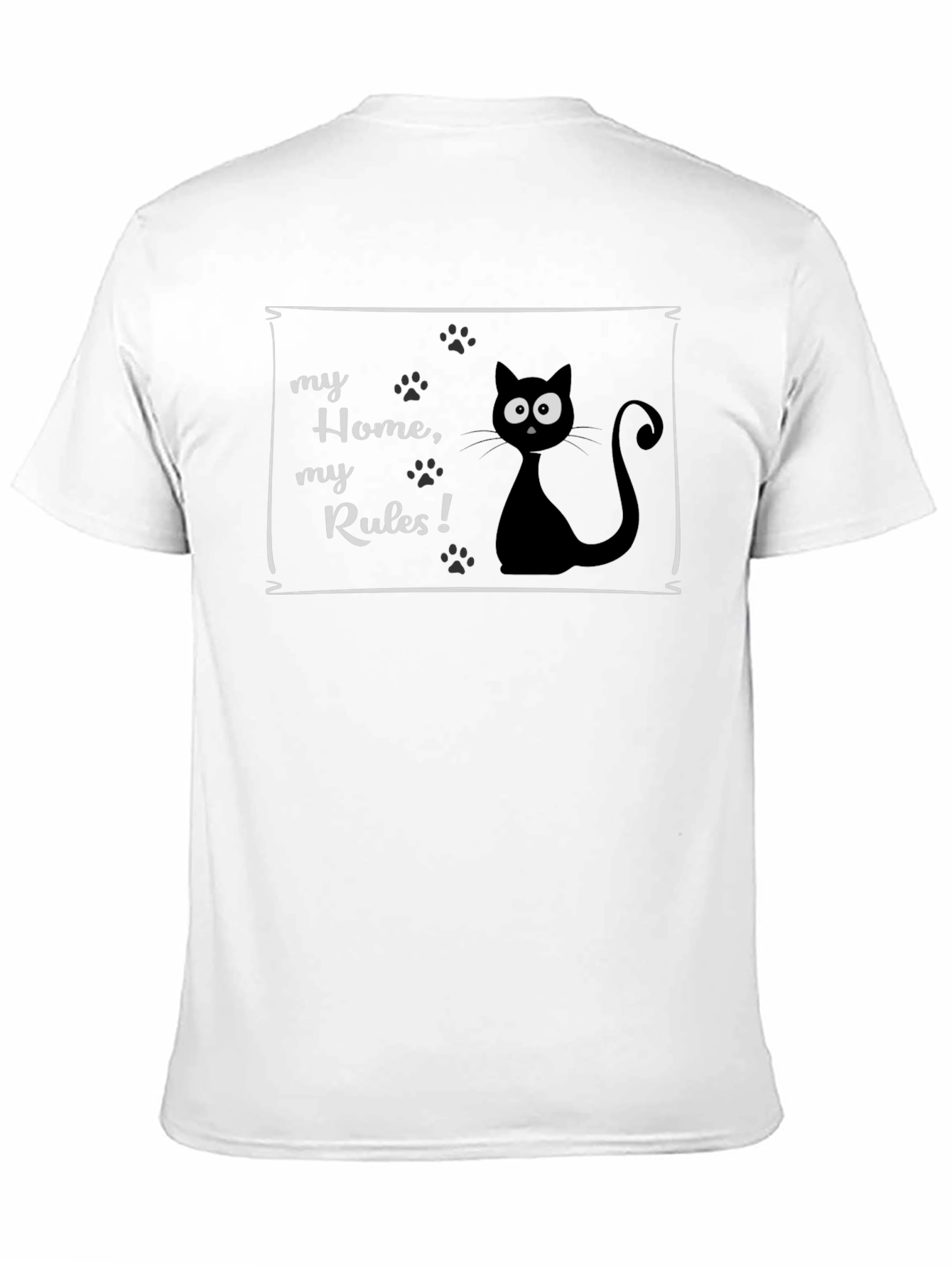 My Home My Rules Cat T-Shirt