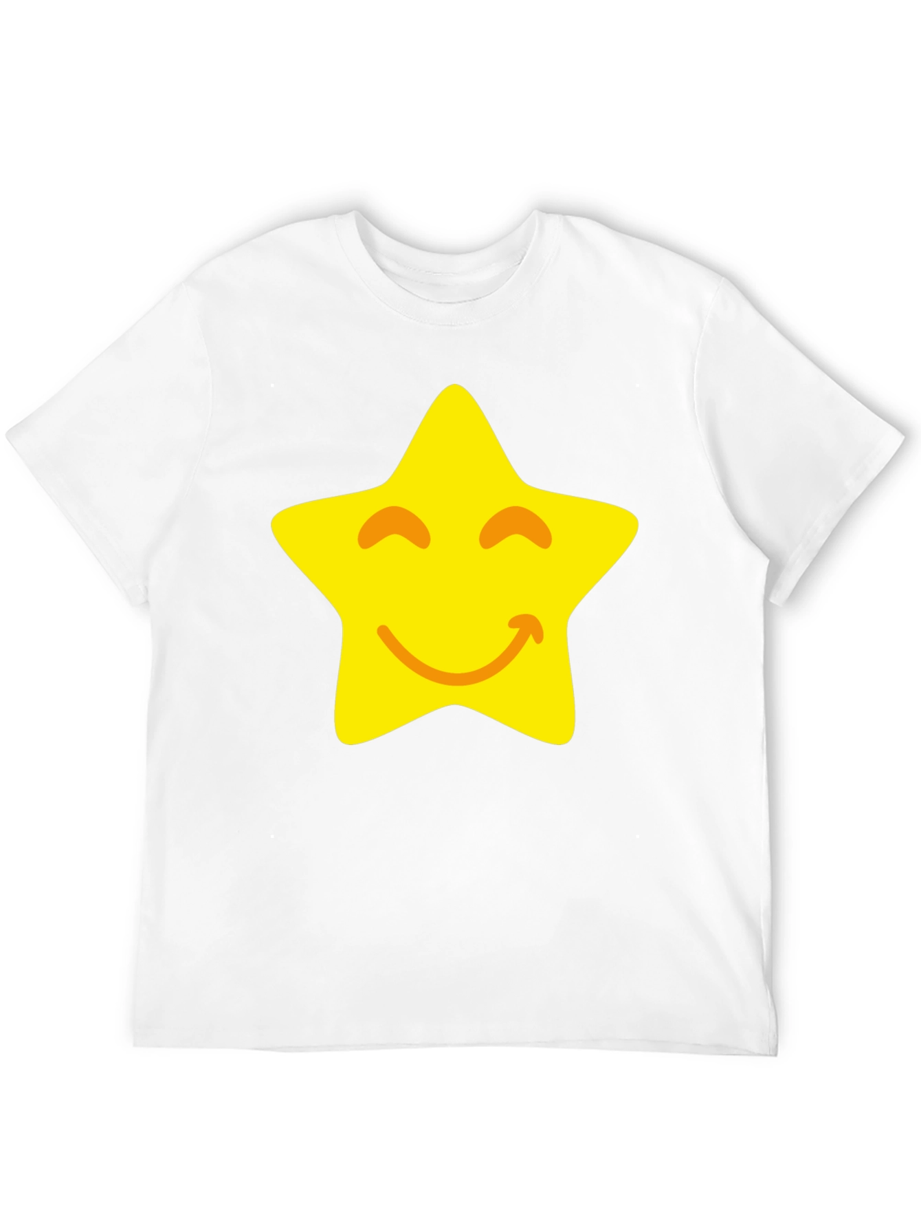 Smiling Star Graphic Black T-Shirt