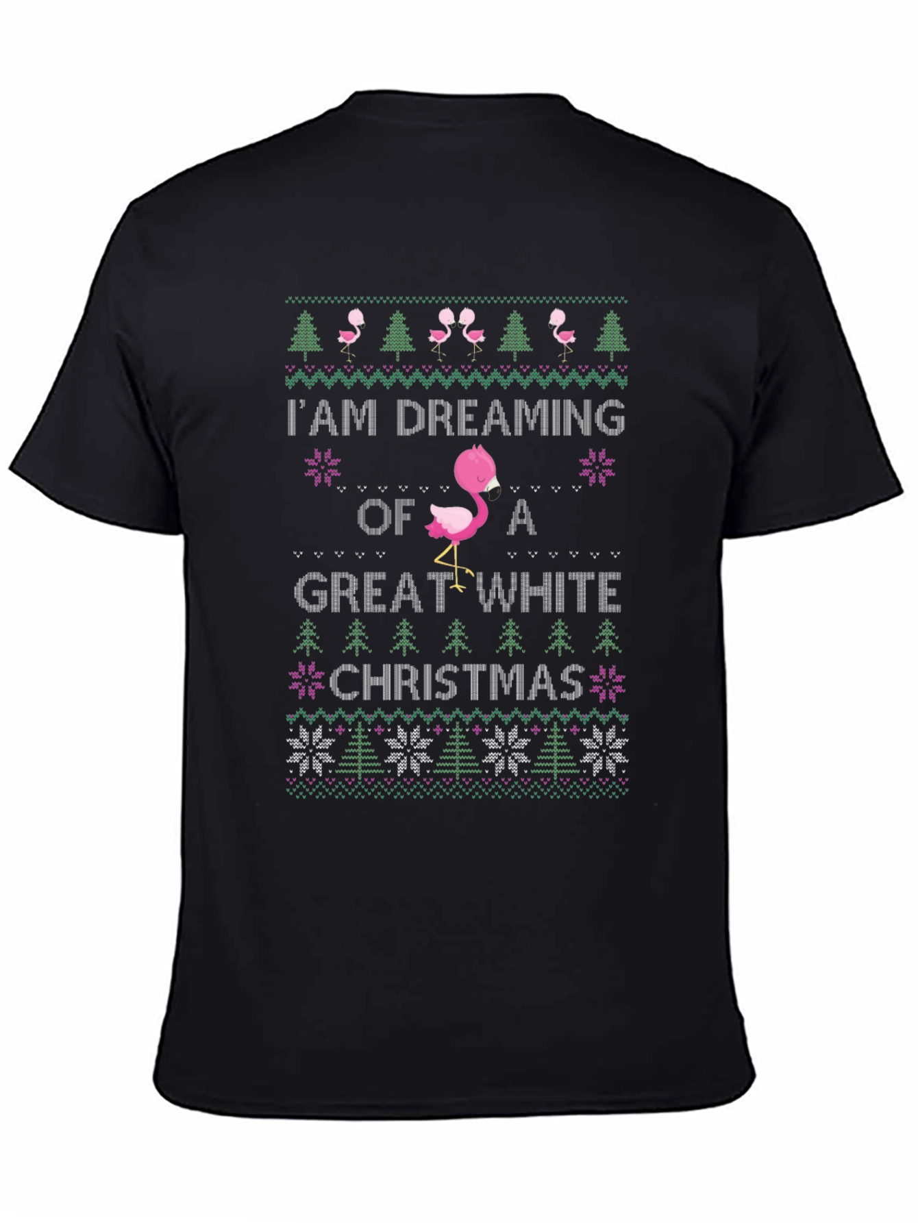 Flamingo Great White Christmas T-Shirt