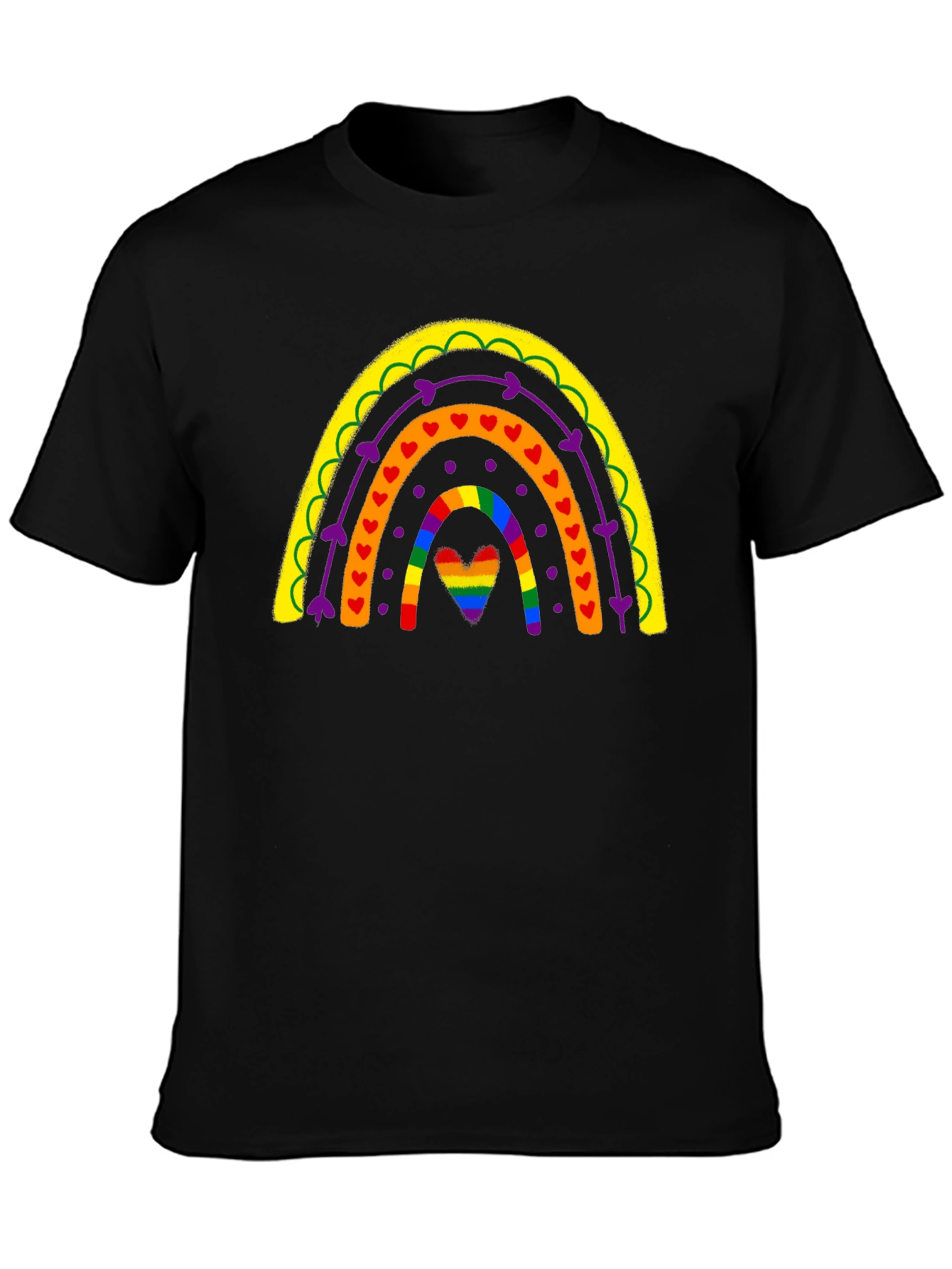 Rainbow Heart Pride T-Shirt