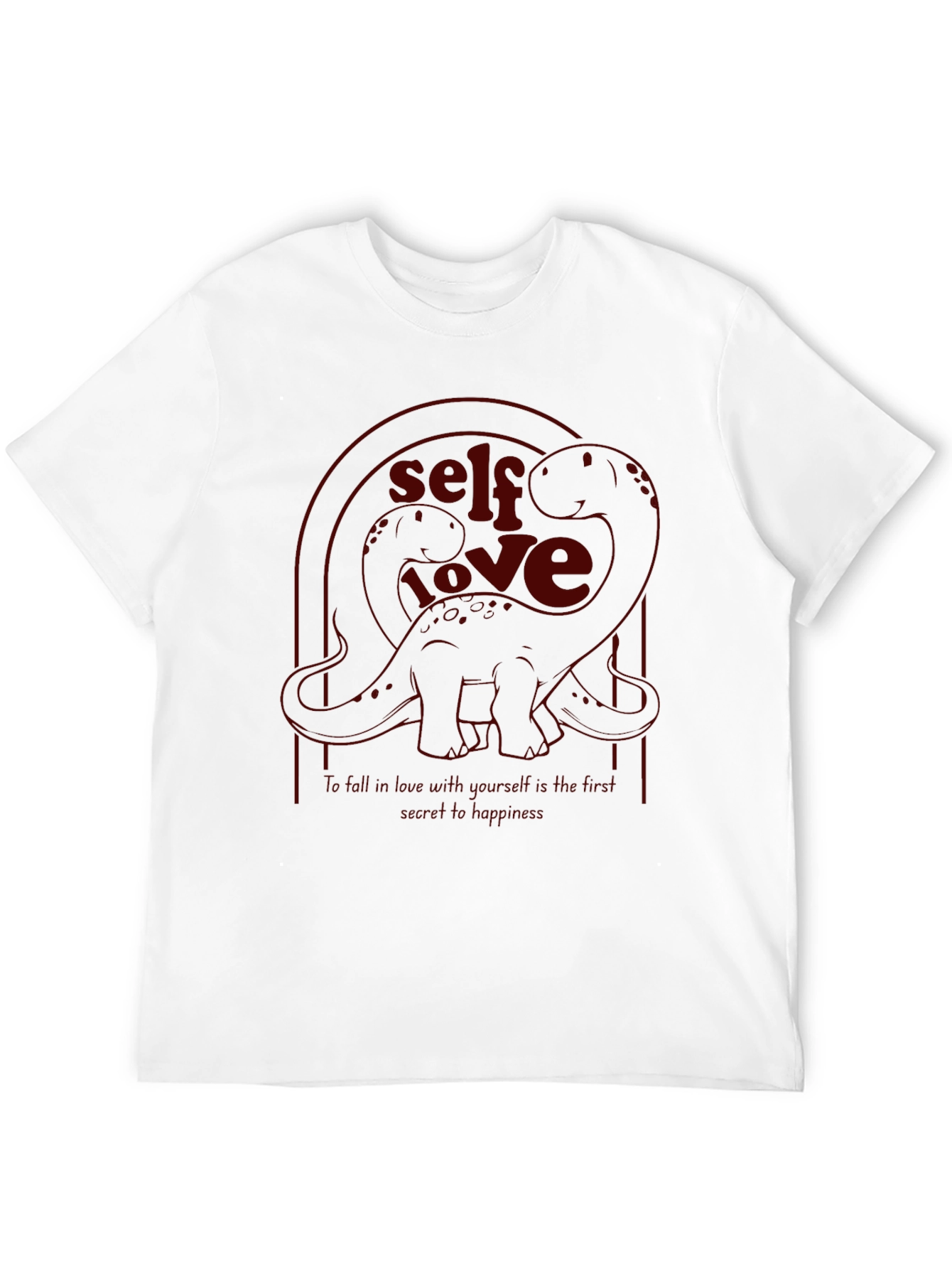 Self Love Dinosaur Black Graphic Tee
