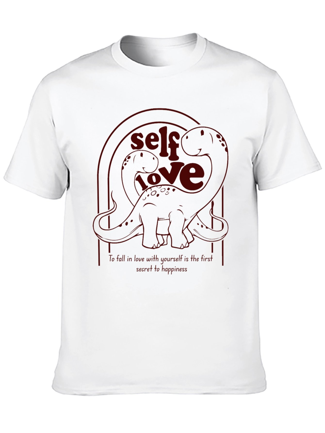 Self Love Dinosaur Black Graphic Tee