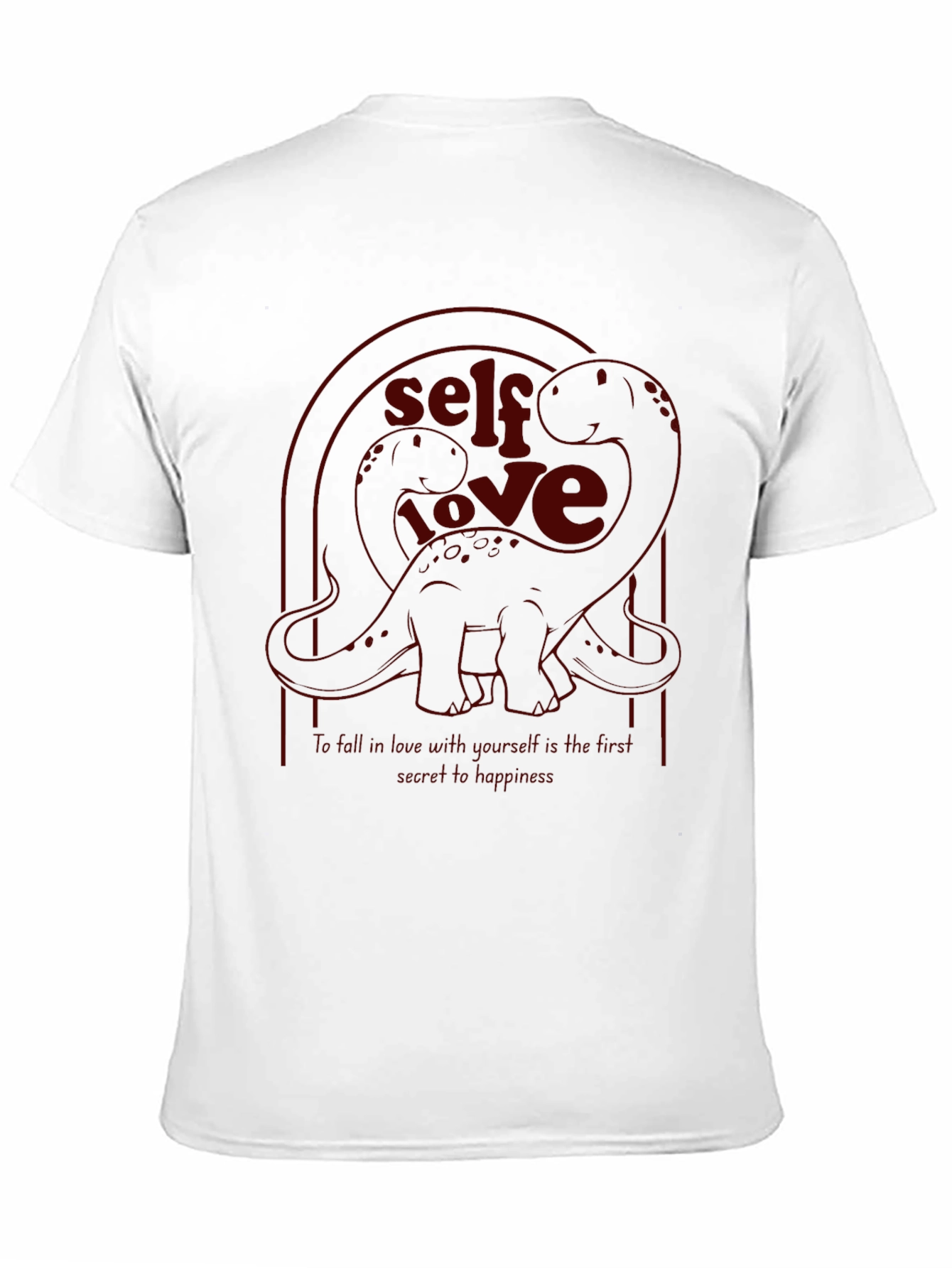 Self Love Dinosaur Black Graphic Tee