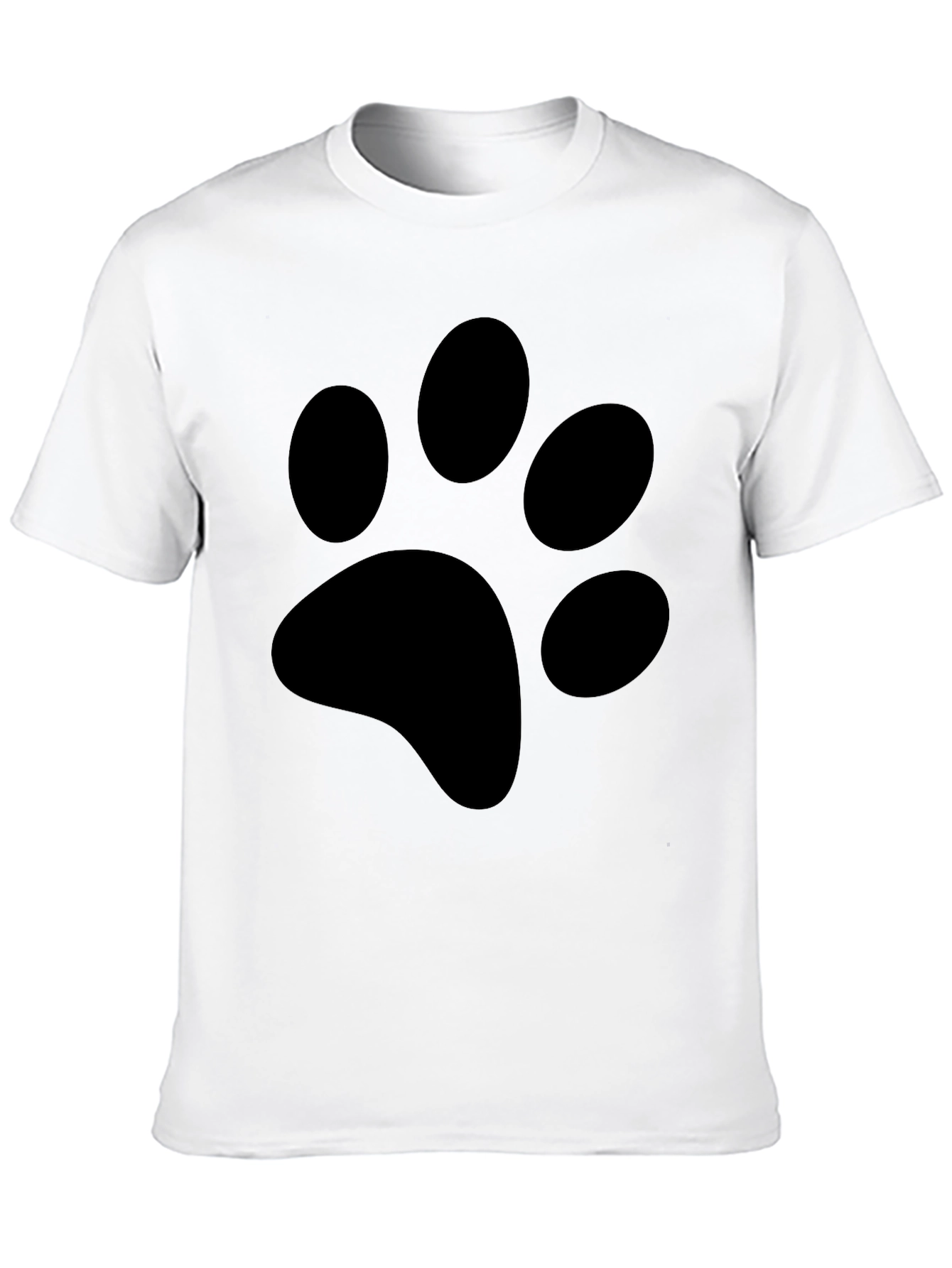 Black Paw Print T-Shirt - Casual Style