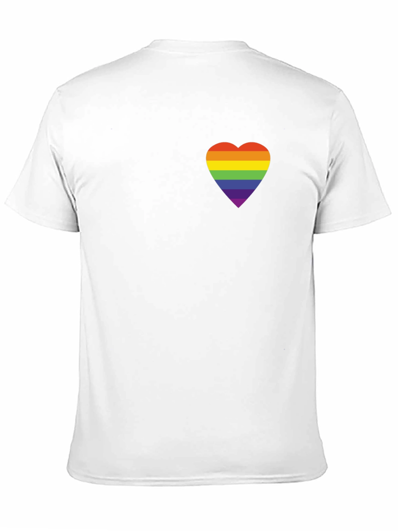 Rainbow Heart Graphic Tee - Black