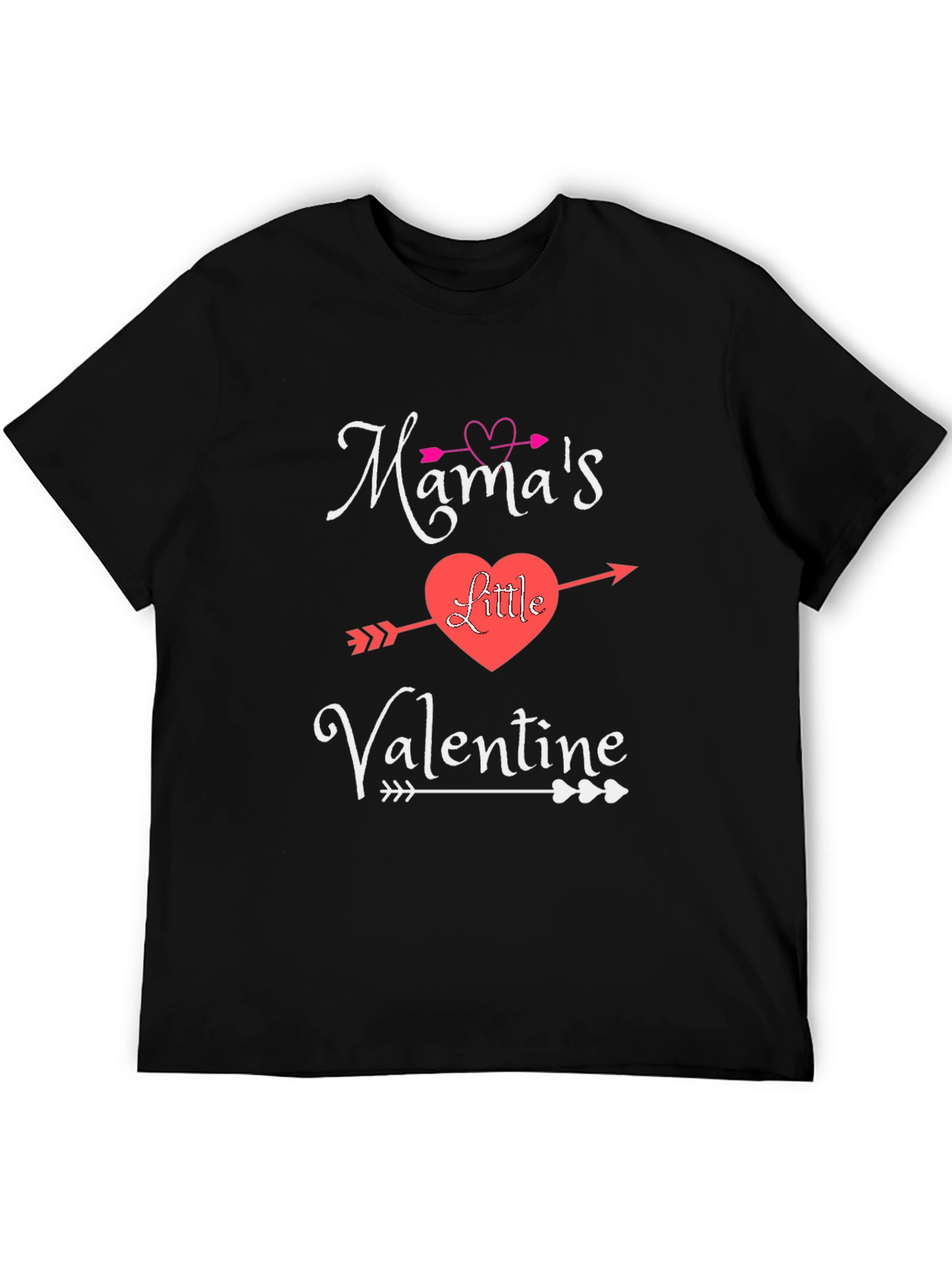 Mamas Little Valentine Graphic Tee - Heart Arrow Design