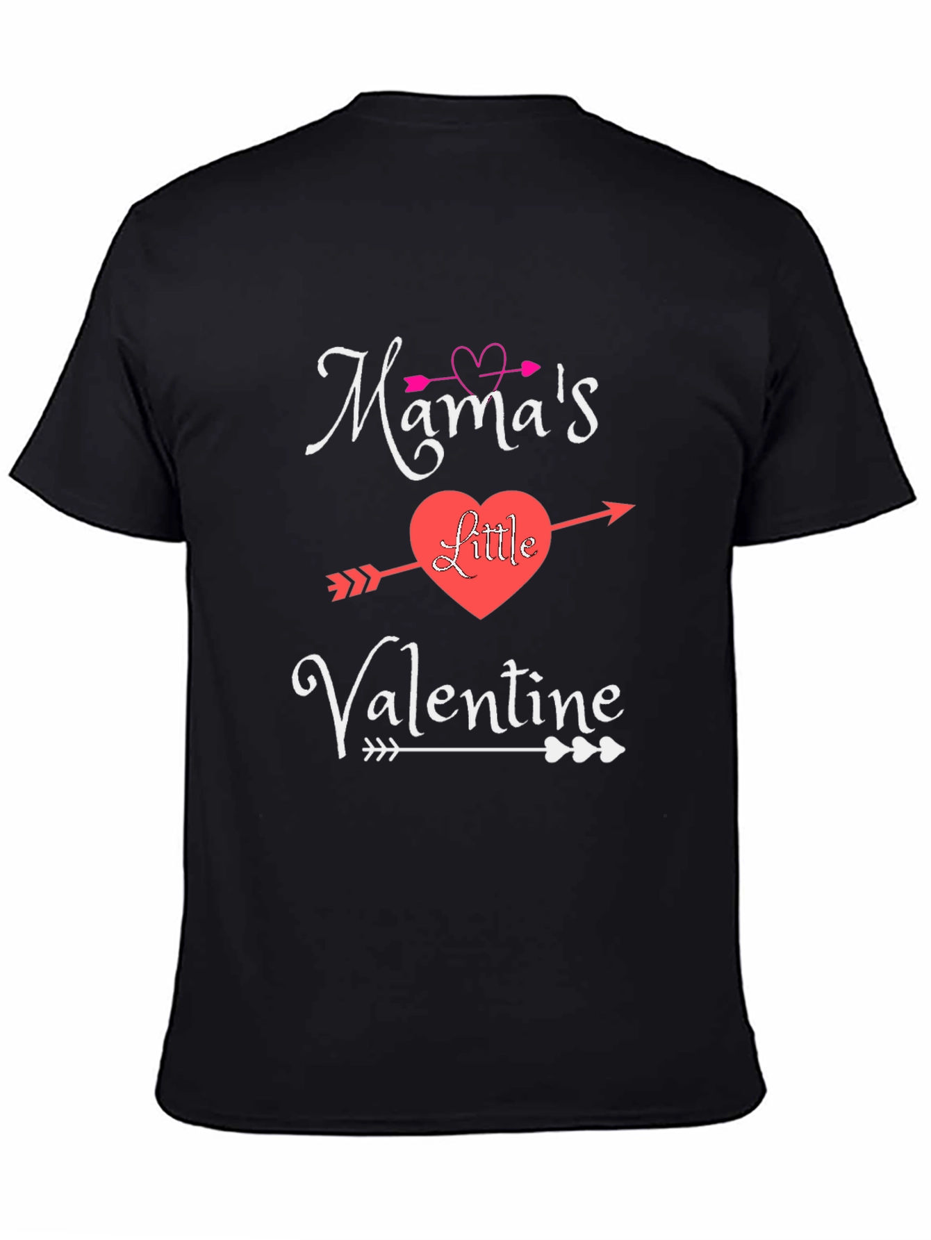 Mamas Little Valentine Graphic Tee - Heart Arrow Design
