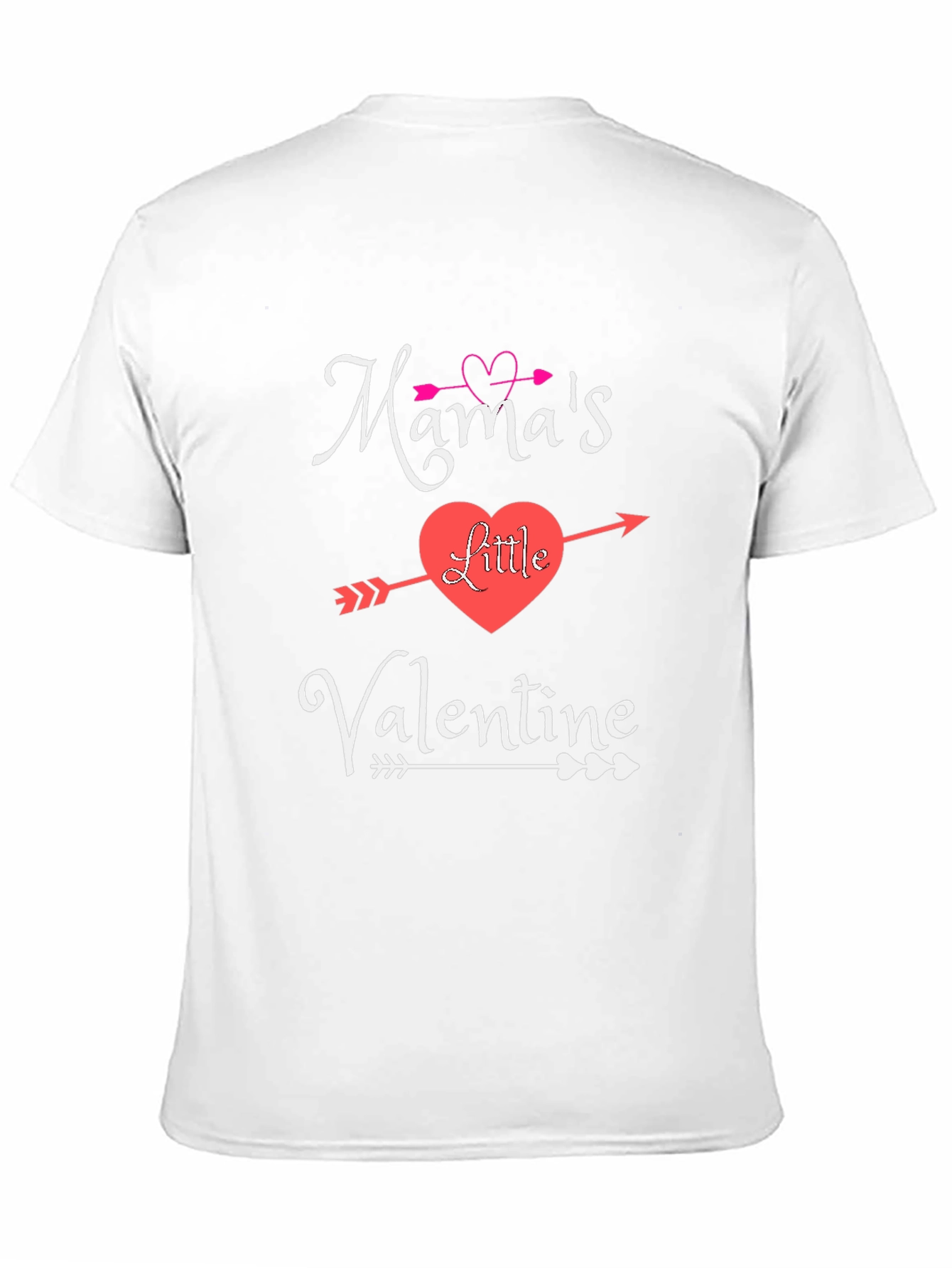 Mamas Little Valentine Graphic Tee - Heart Arrow Design