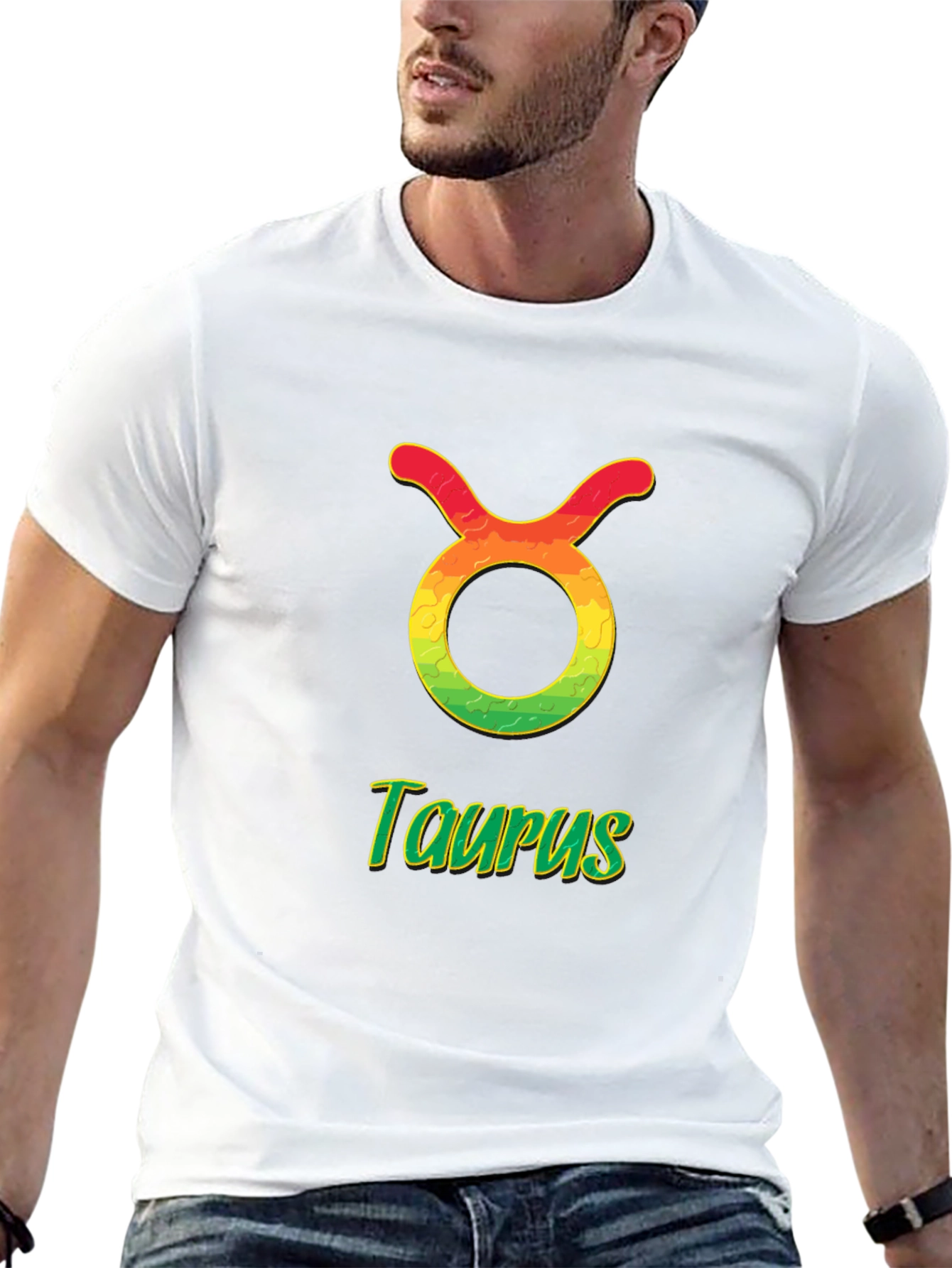 Taurus Zodiac Sign T-Shirt - Black Cotton Tee