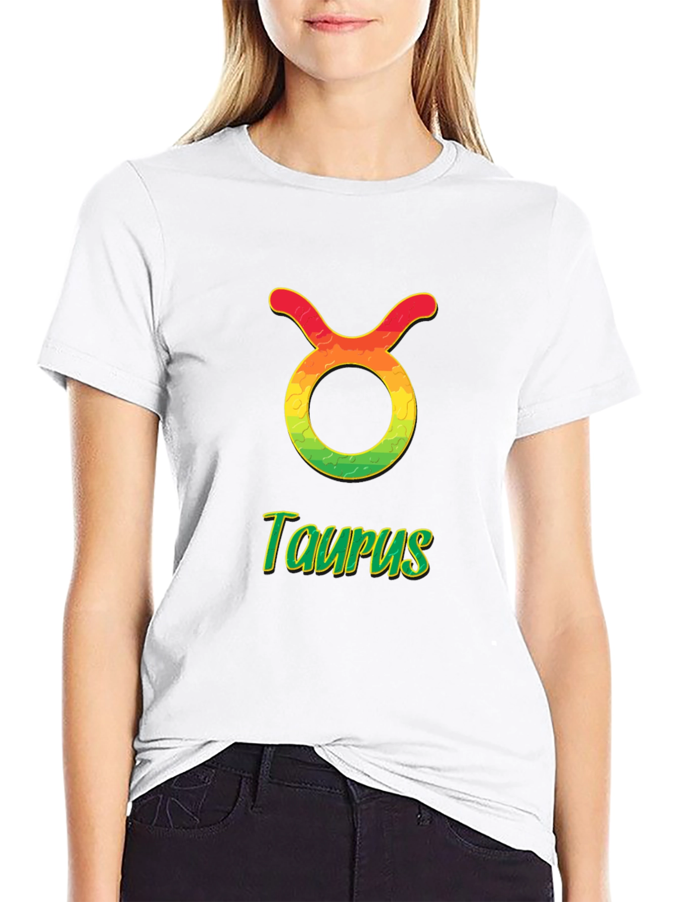 Taurus Zodiac Sign T-Shirt - Black Cotton Tee