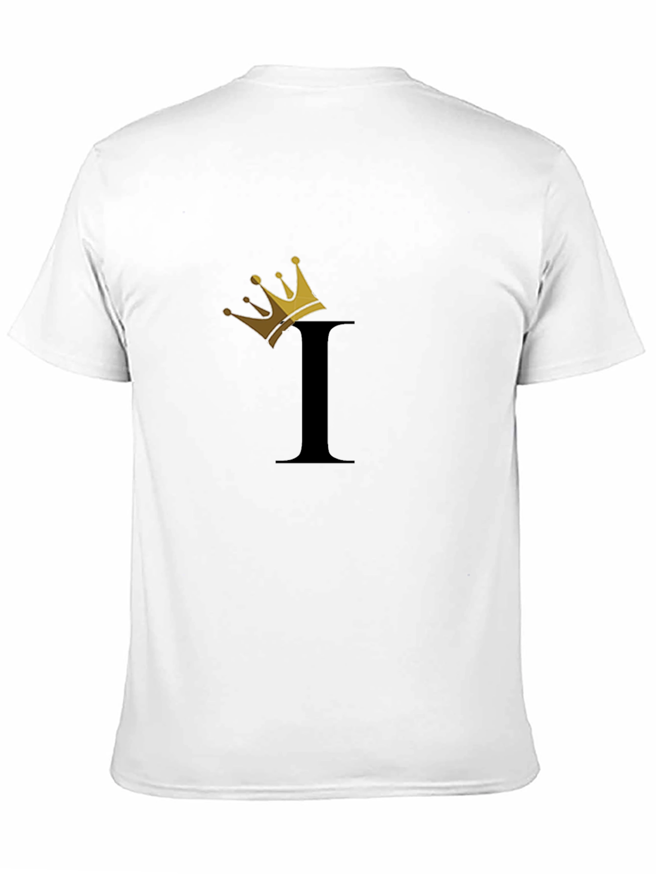 King Initial I Graphic Black T-Shirt