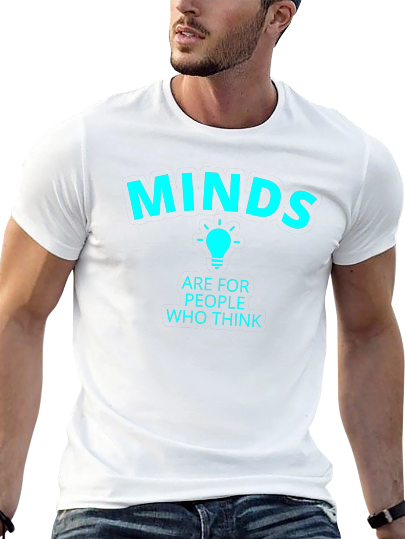 Minds Are For People Who Think Black T-Shirt