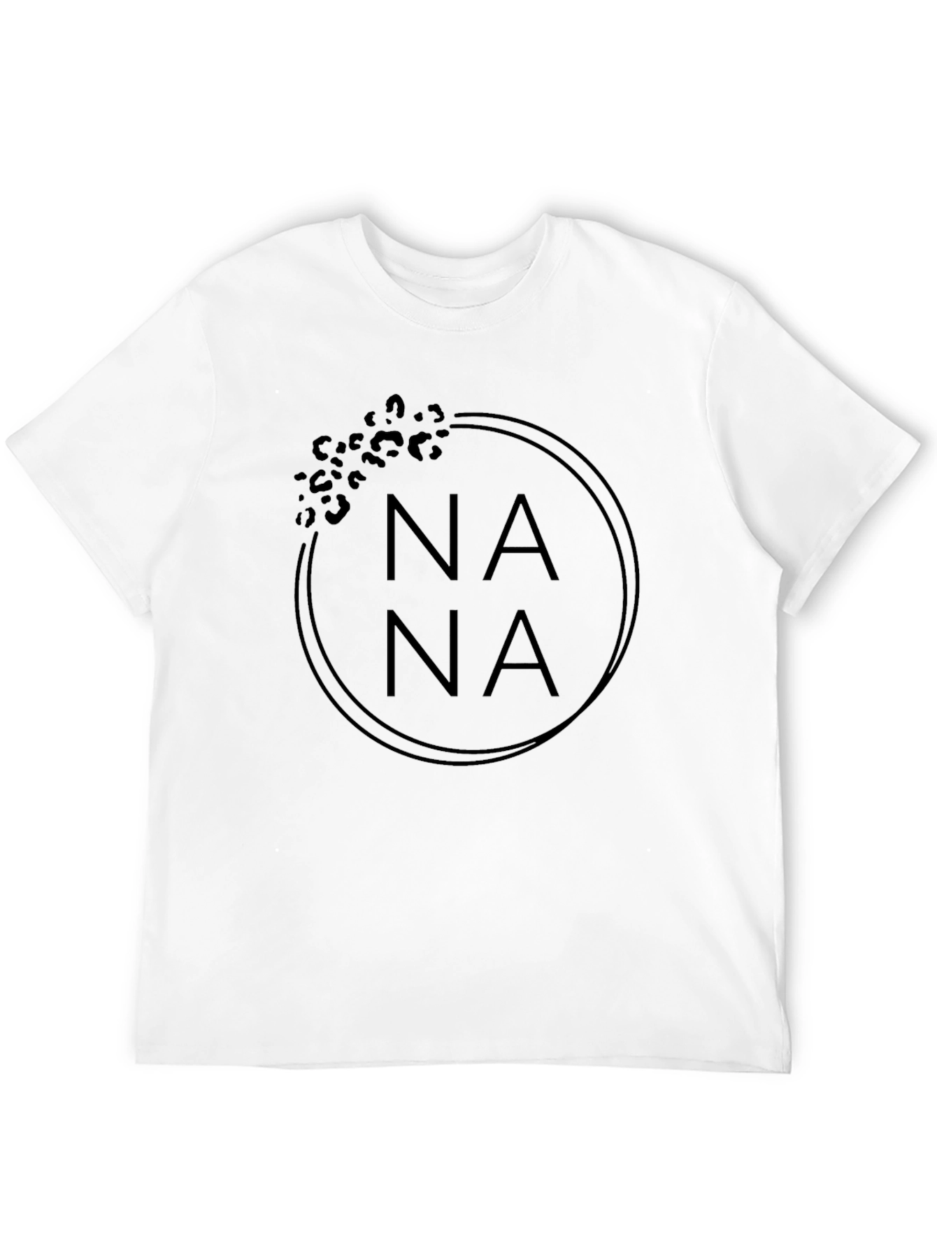 Nana Leopard Print Graphic T-Shirt