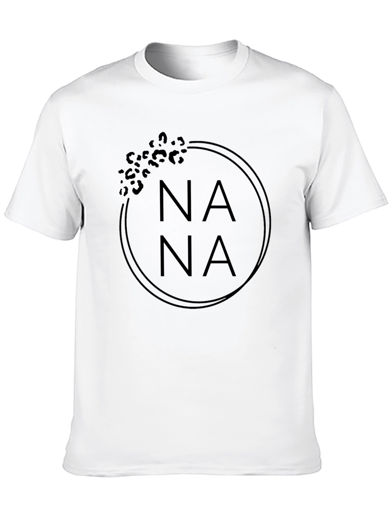 Nana Leopard Print Graphic T-Shirt