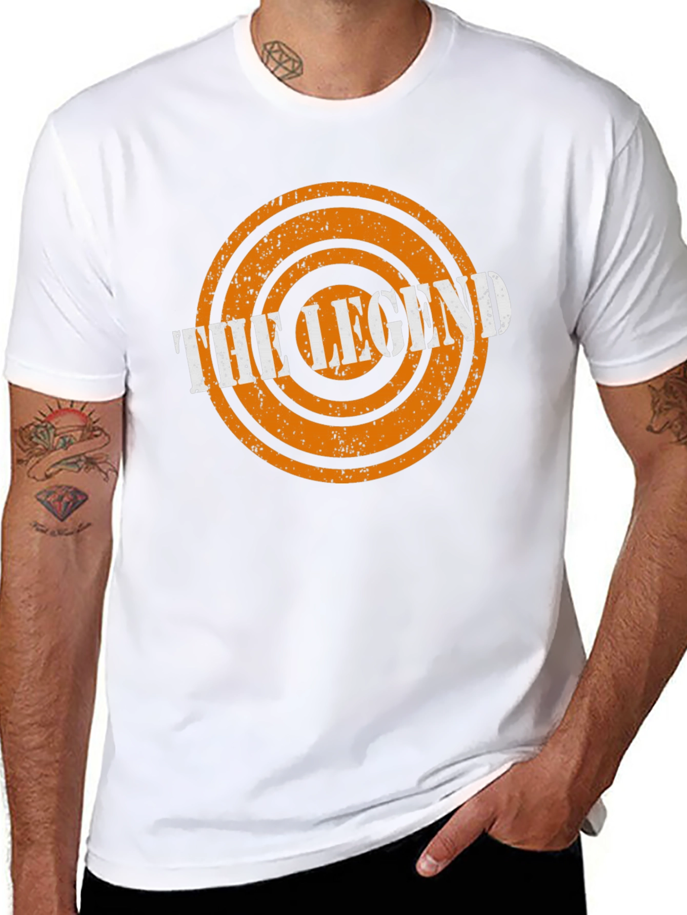 The Legend Graphic Tee - Stylish Mens Black T-Shirt
