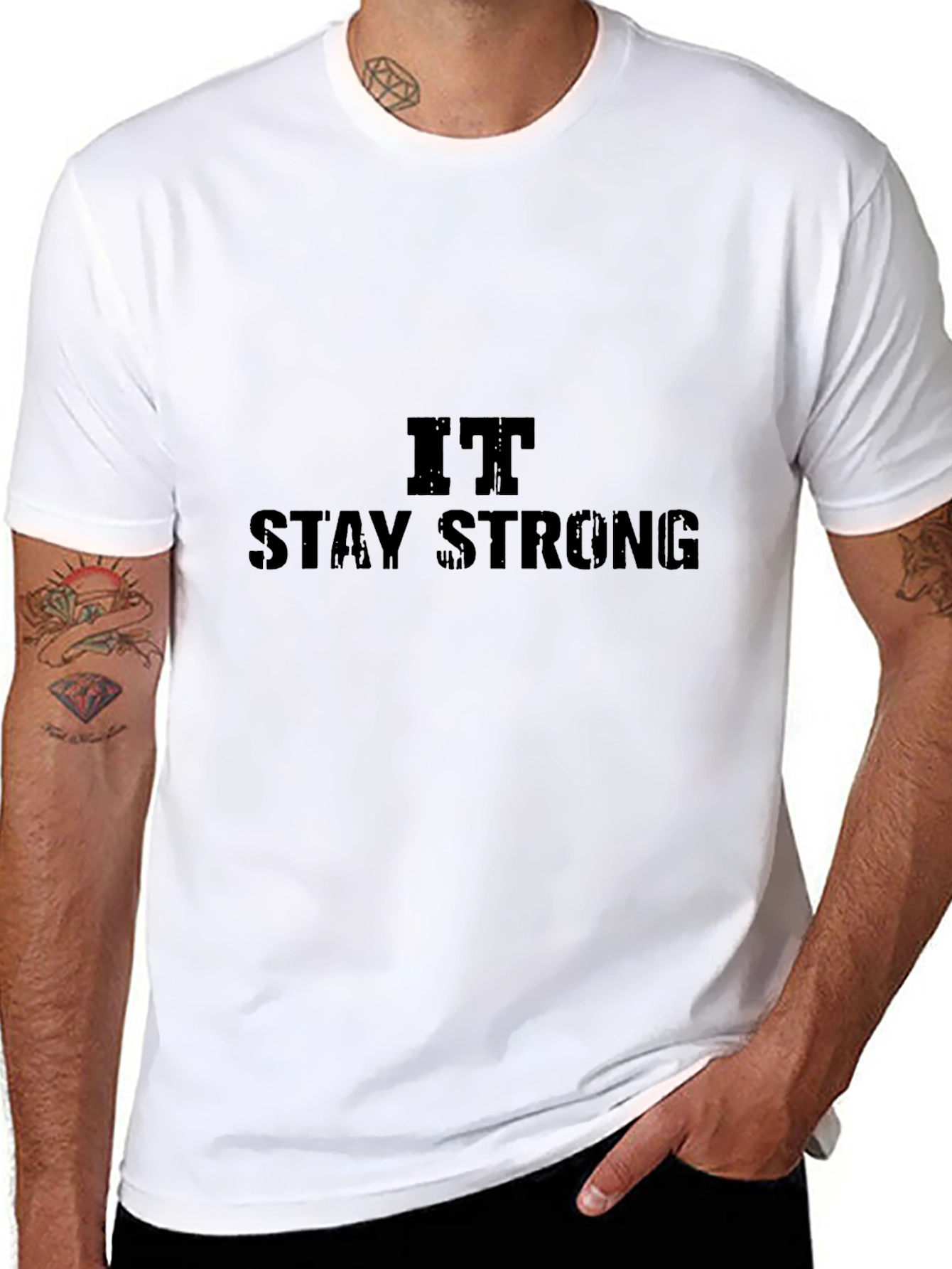 Stay Strong Black Tee