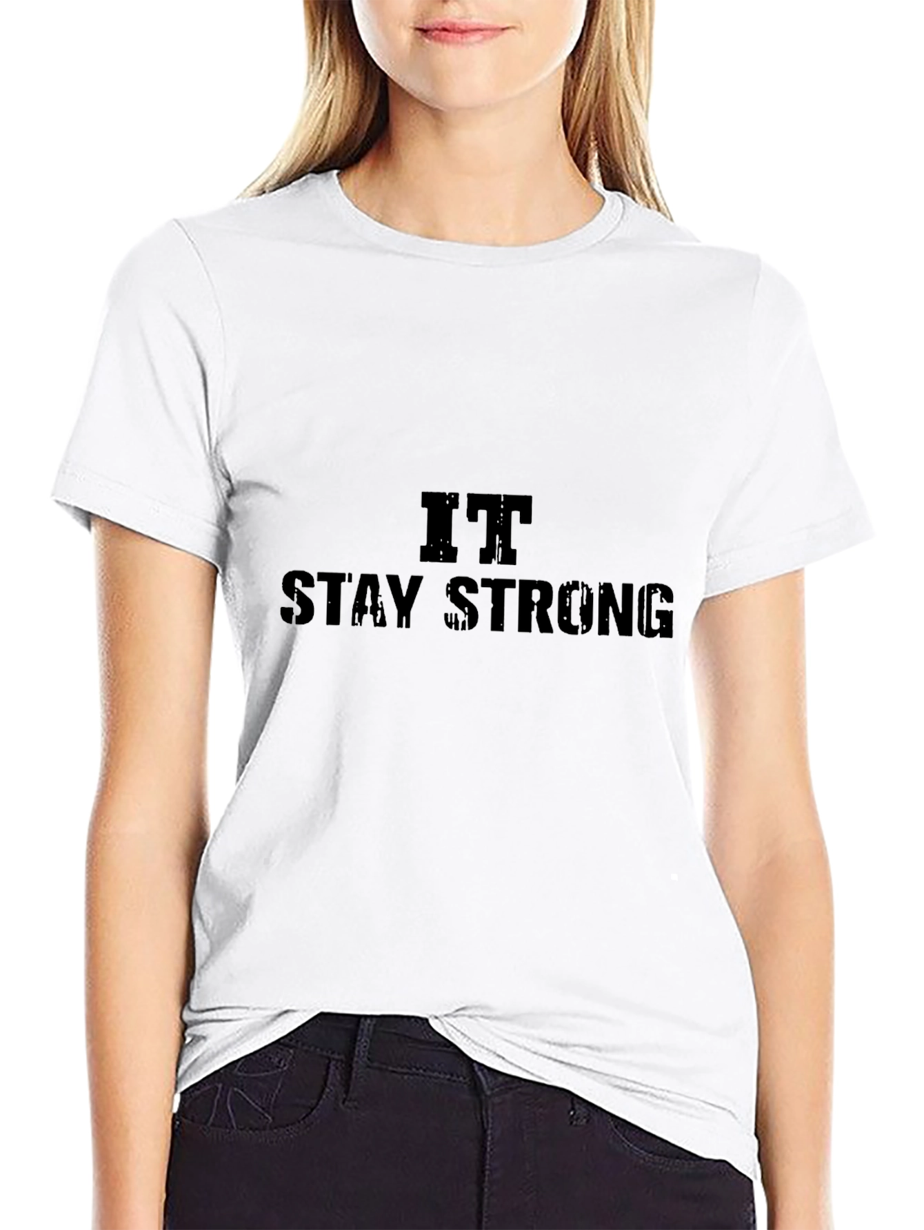 Stay Strong Black Tee