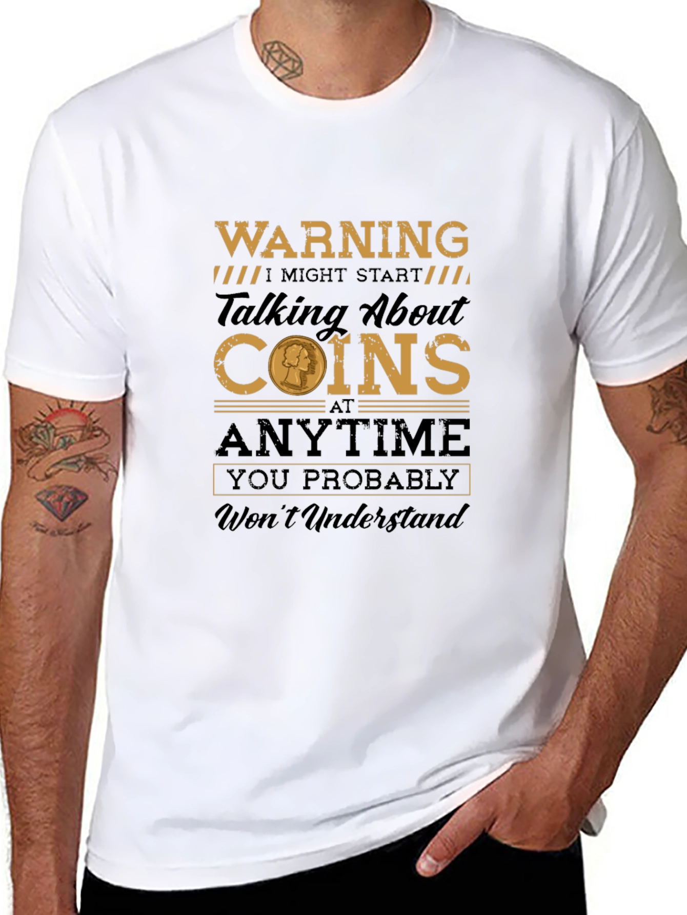 Warning: May Talk About Coins T-Shirt