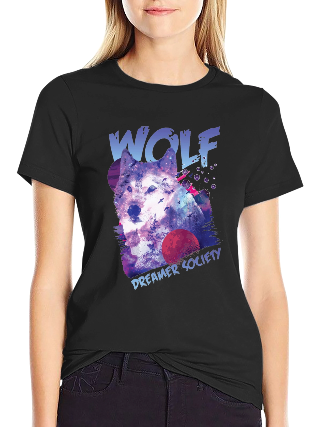 Wolf Dreamer Society Graphic T-Shirt