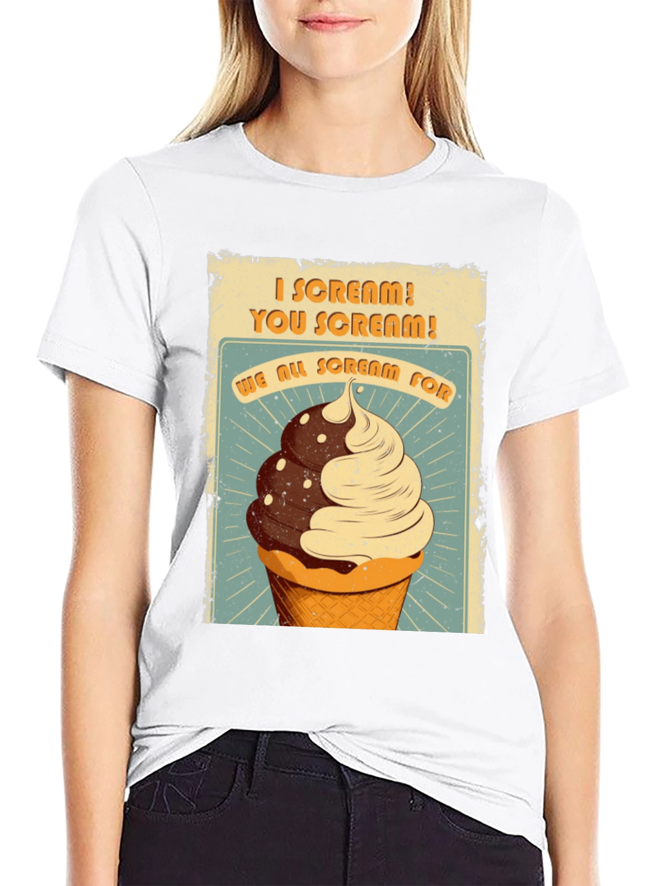 I Scream You Scream Ice Cream Graphic Tee