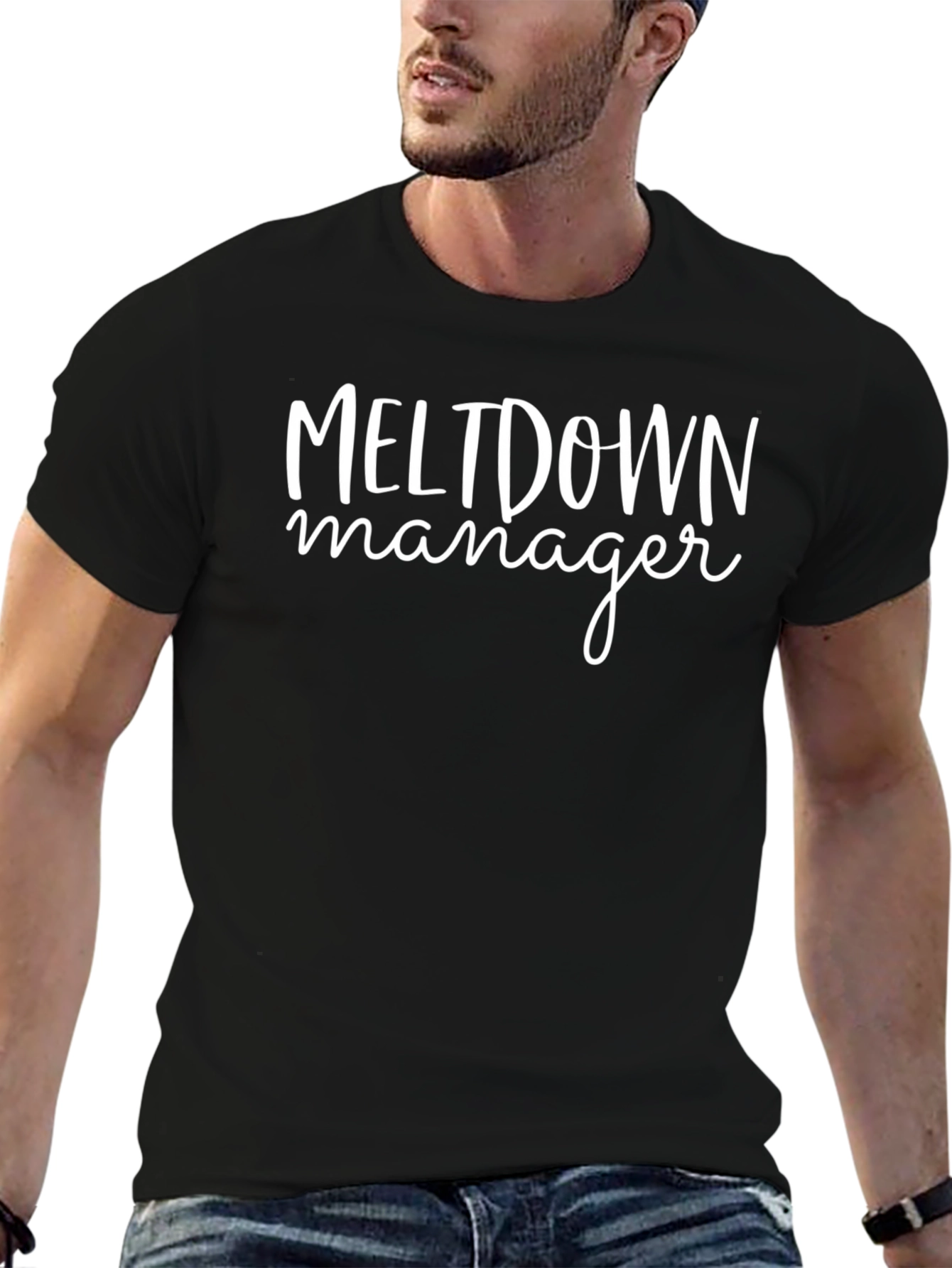 Meltdown Manager Graphic Tee - Trendy Casual Shirt
