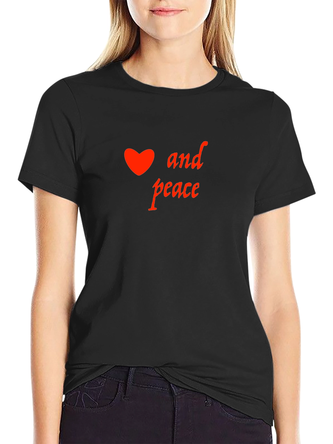 Heart and Peace Graphic T-Shirt