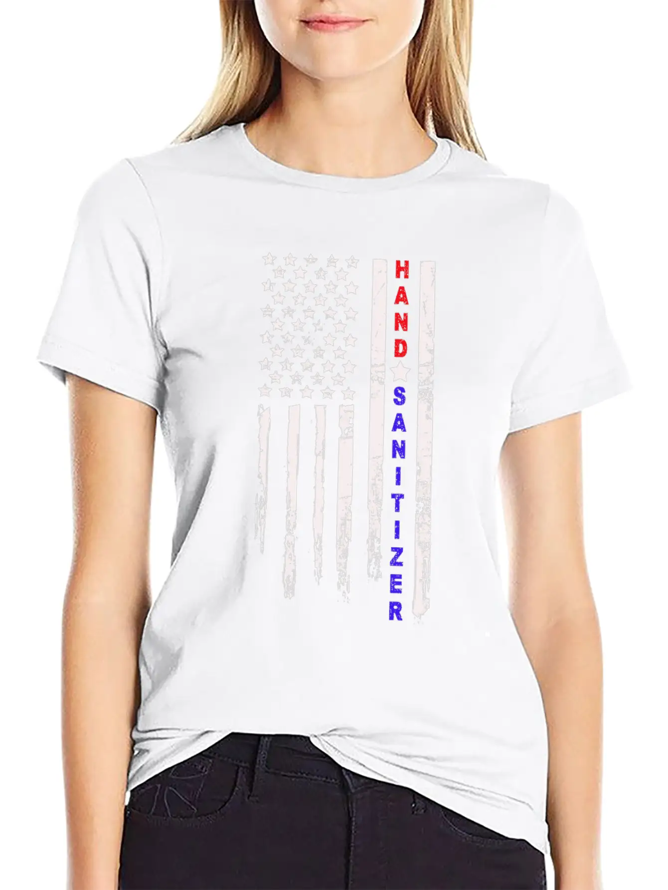 HAND SANITIZER AMERICA FLAG TRENDING 2020 Unisex Casual T-Shirt – Clean Design For Daily Comfort