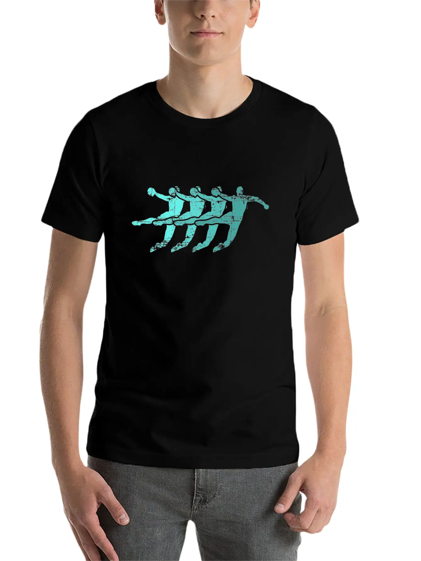 Handball Player Goal Shot Goal Attack Unisex Casual T-Shirt – Clean Design For Daily Comfort