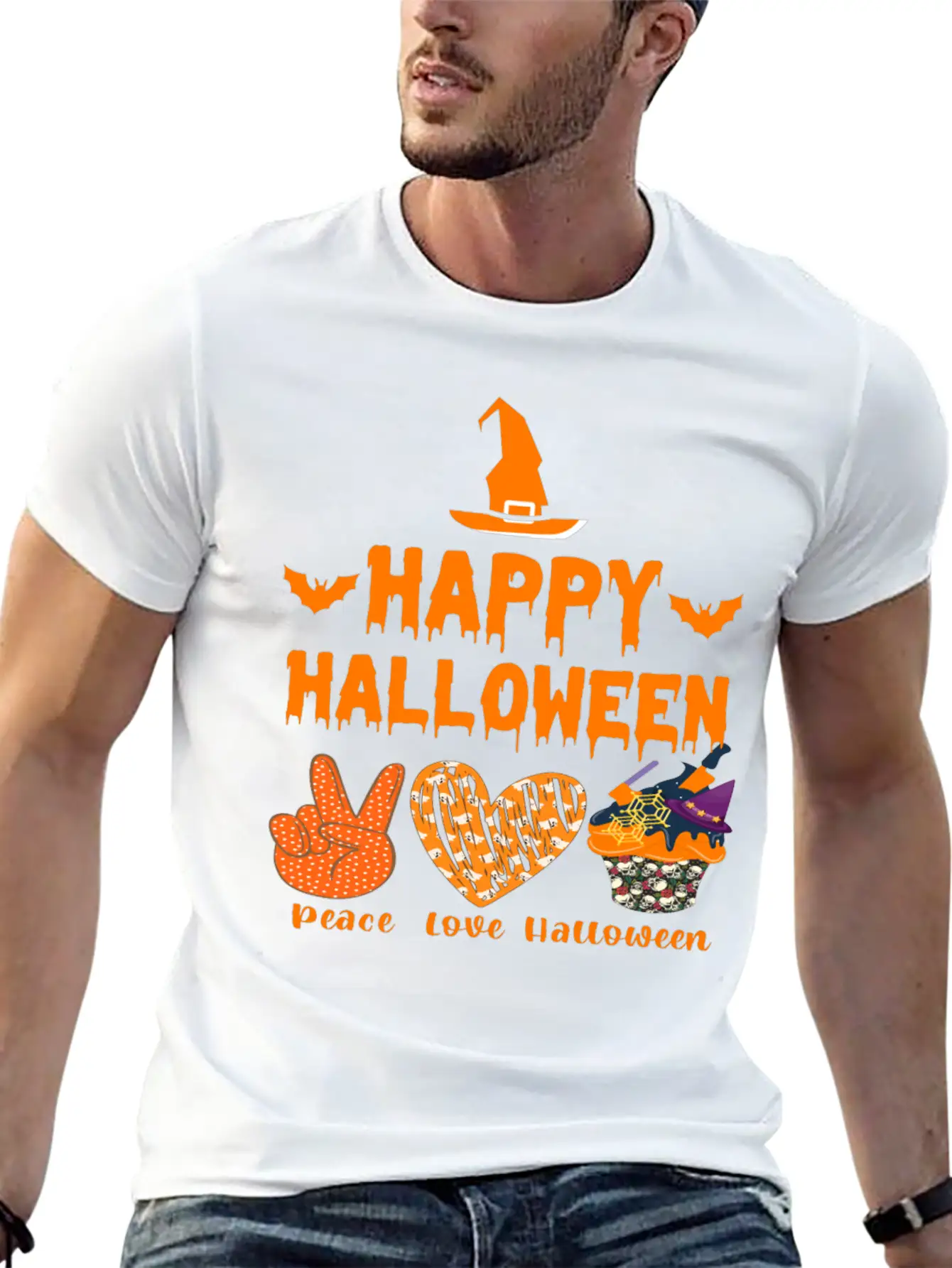 Happy Halloween Unisex Casual T-Shirt – Clean Design For Daily Comfort