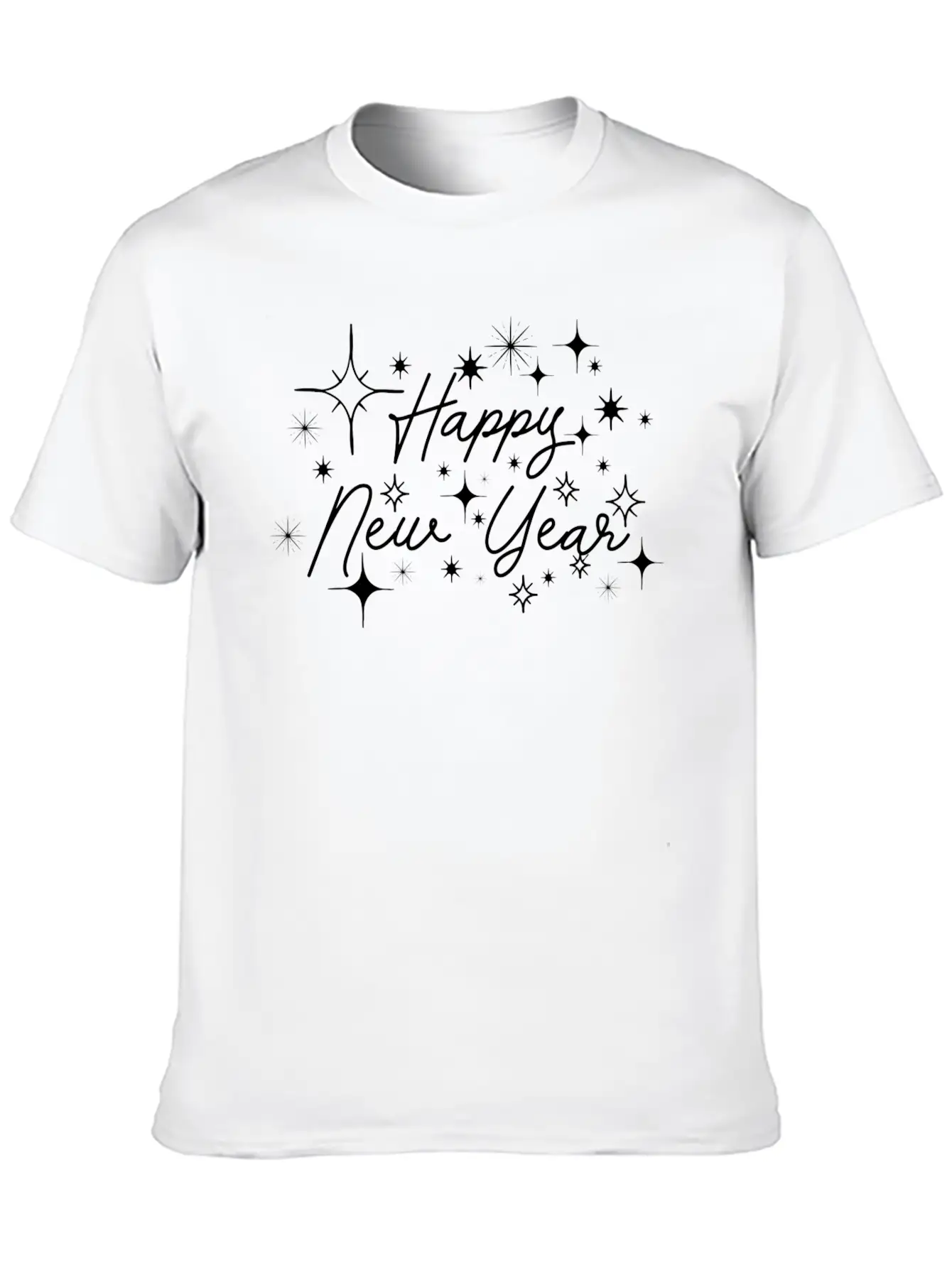 Happy New Year. Unisex Casual T-Shirt – Clean Design For Daily Comfort
